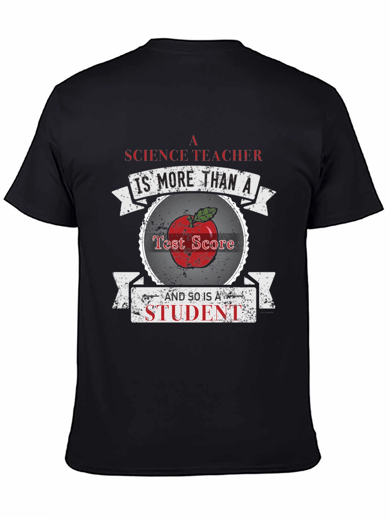 Science Teacher Student Apple Graphic T-Shirt