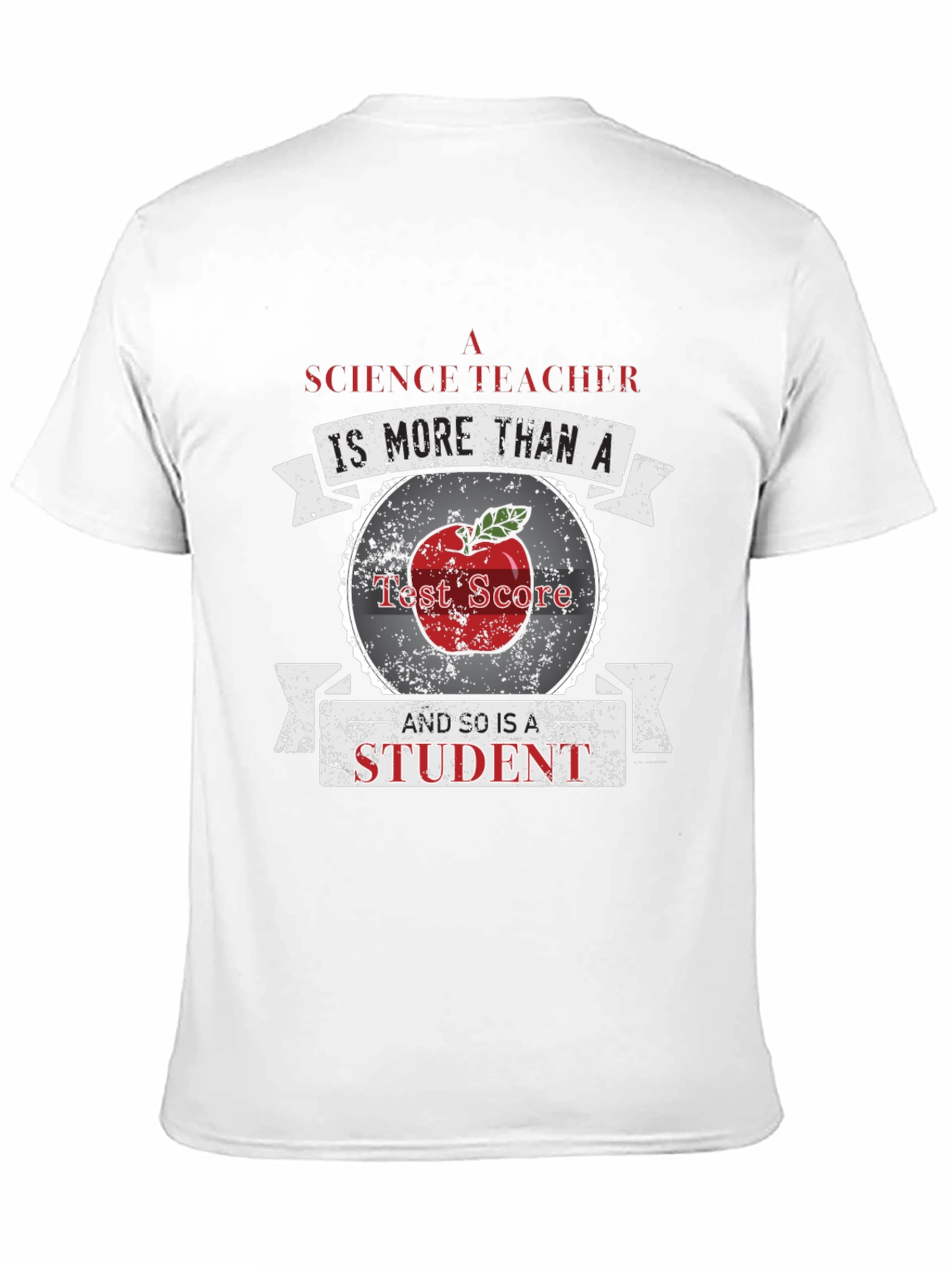 Science Teacher Student Apple Graphic T-Shirt