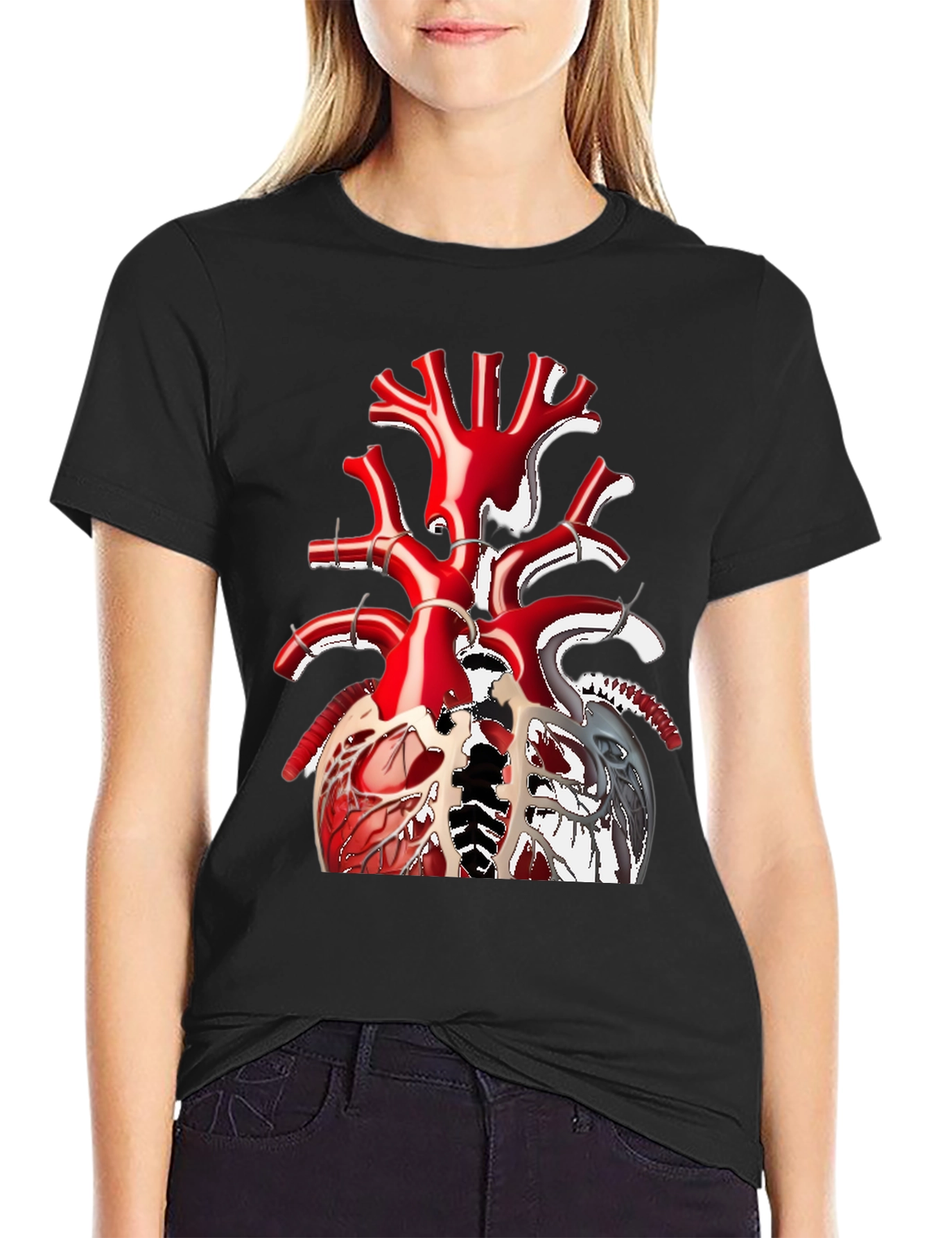 Anatomical Heart Tee - Unique Graphic T-Shirt