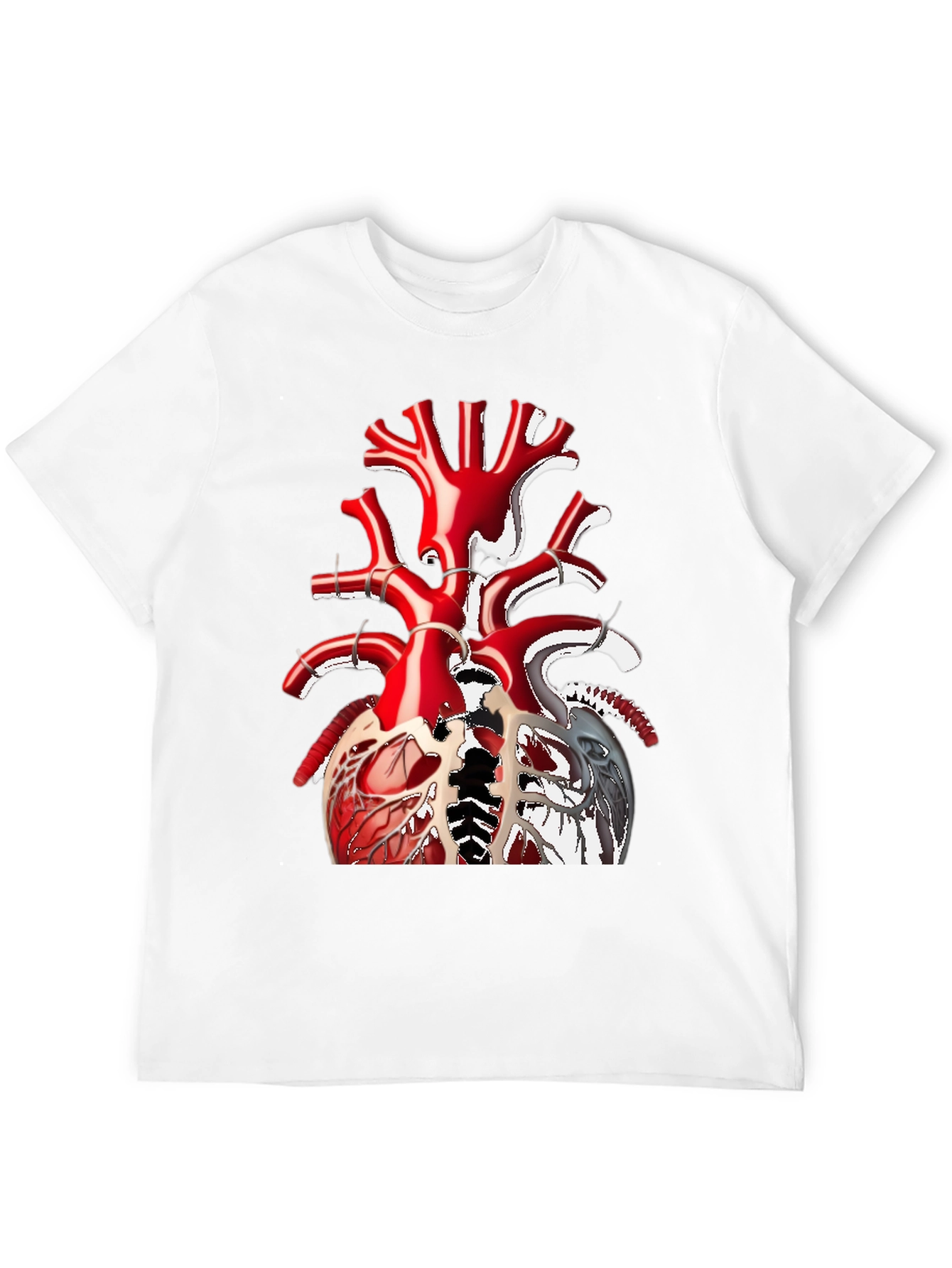 Anatomical Heart Tee - Unique Graphic T-Shirt