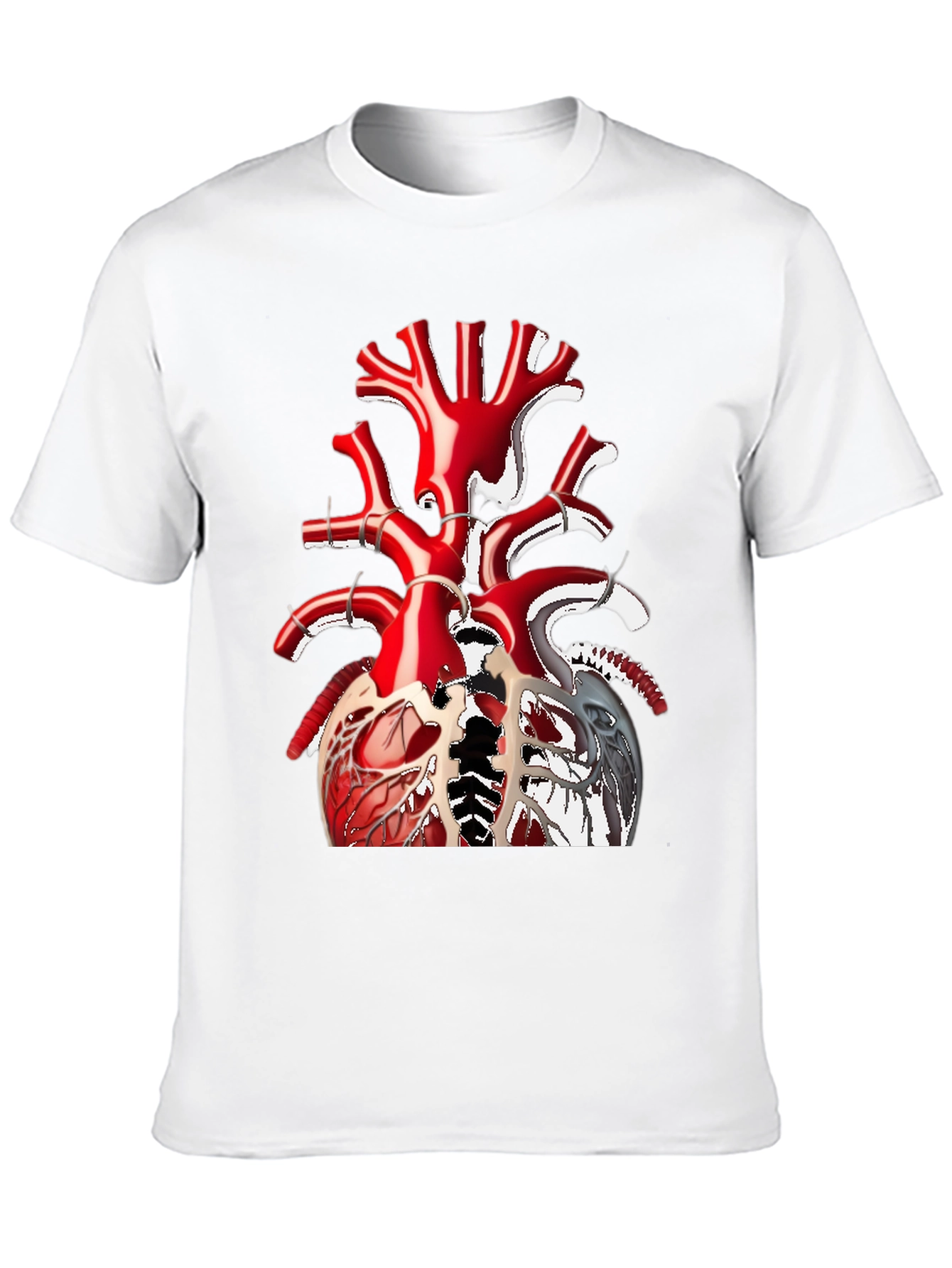 Anatomical Heart Tee - Unique Graphic T-Shirt