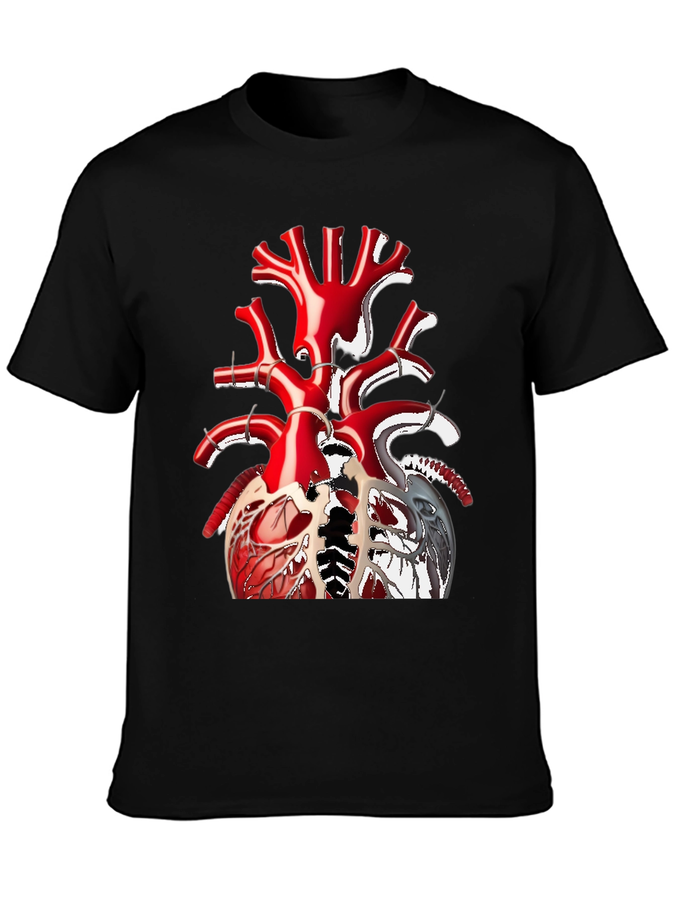 Anatomical Heart Tee - Unique Graphic T-Shirt