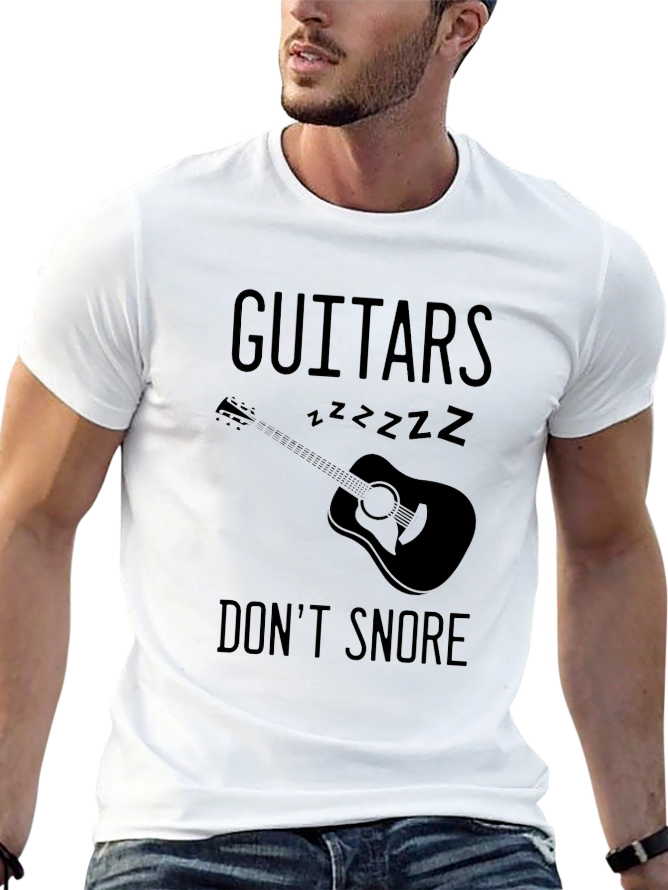 Guitars Dont Snore Graphic T-Shirt