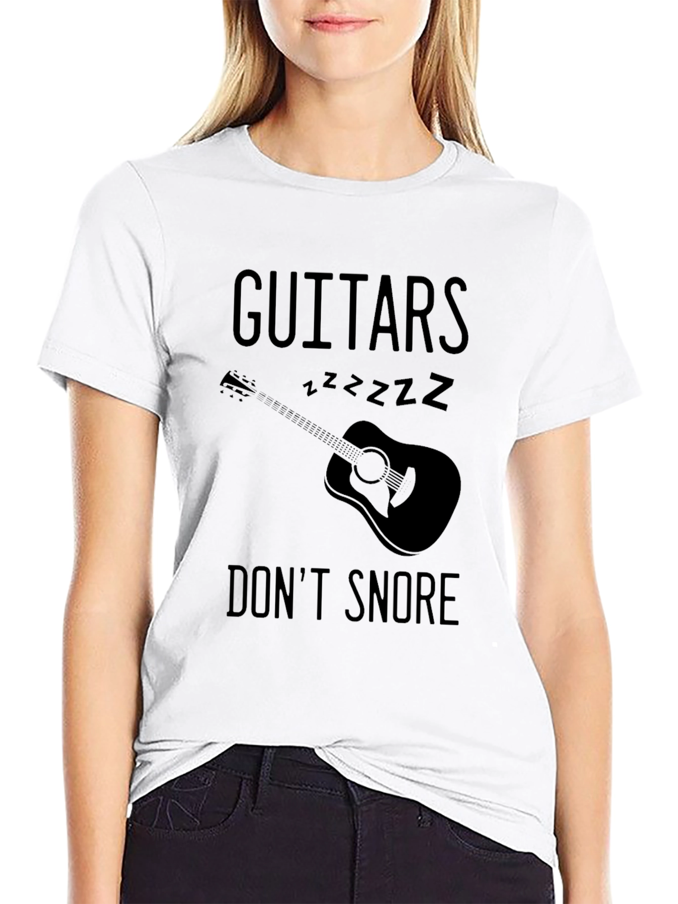 Guitars Dont Snore Graphic T-Shirt