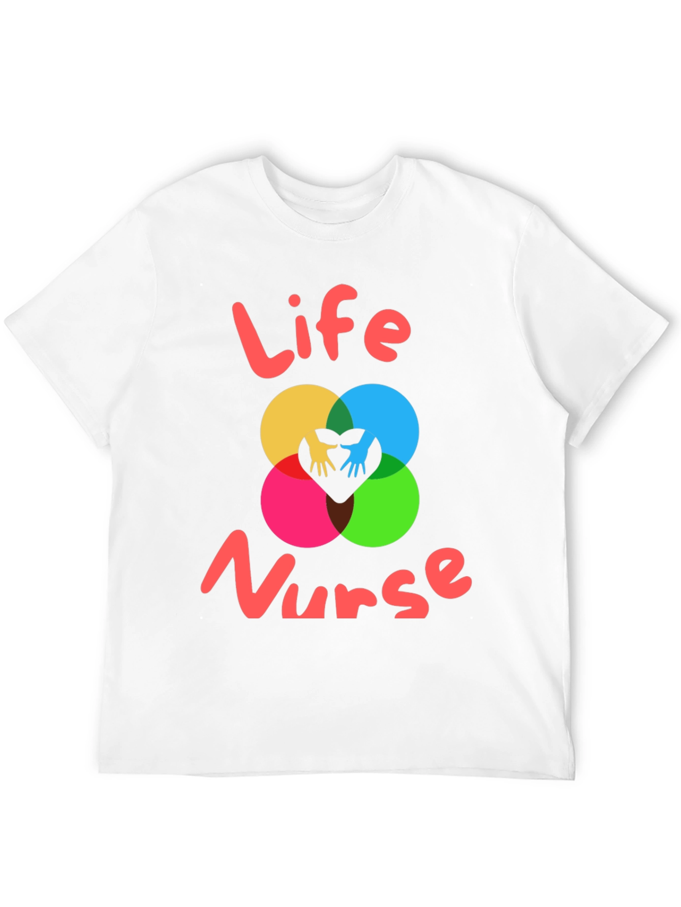 Life Nurse Graphic Tee - Black Cotton T-Shirt