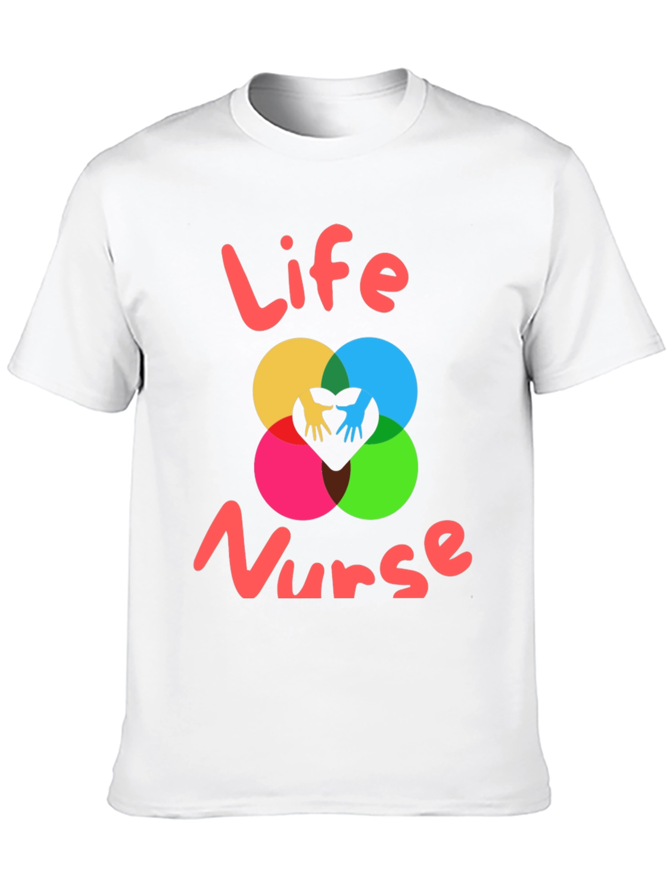 Life Nurse Graphic Tee - Black Cotton T-Shirt