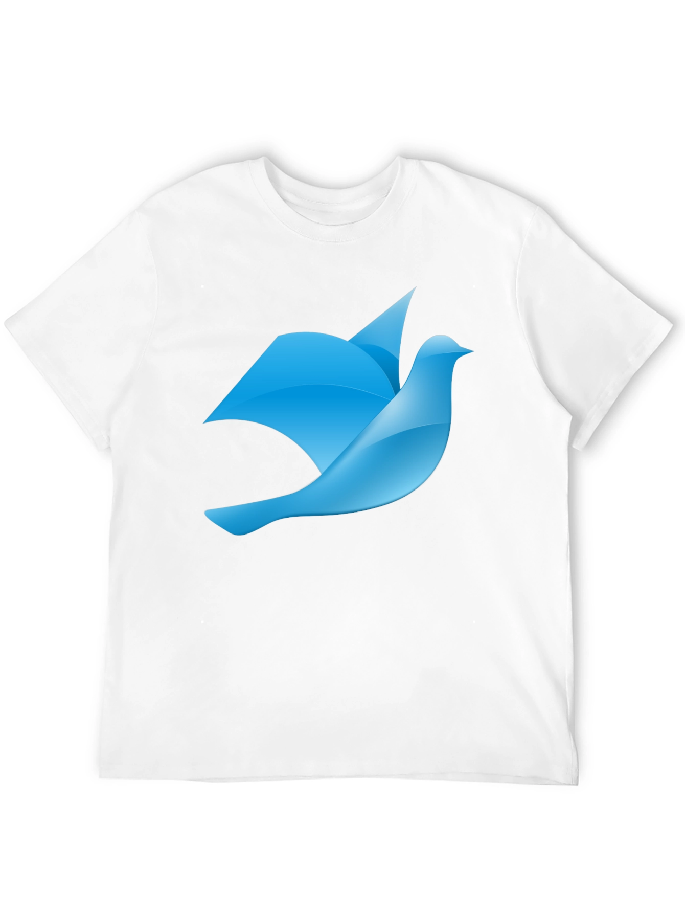 Blue Bird Graphic Black T-Shirt