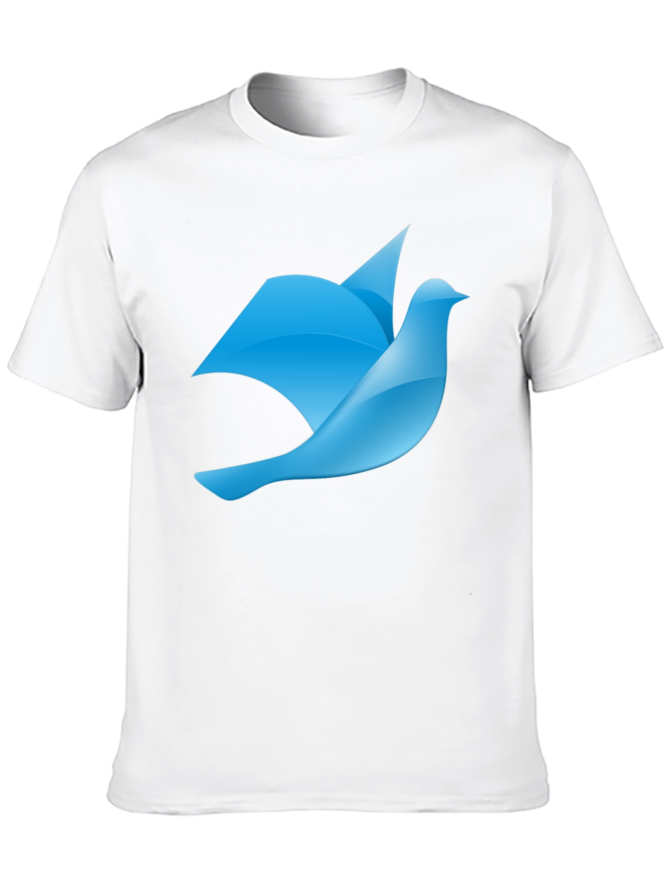 Blue Bird Graphic Black T-Shirt