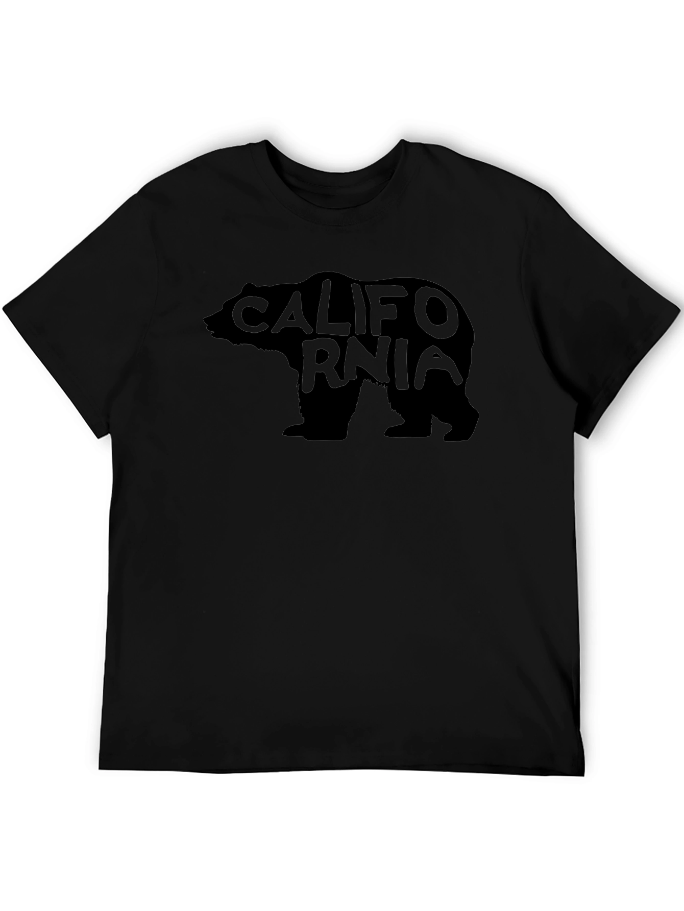 California Bear Graphic Tee - Mens Black T-Shirt