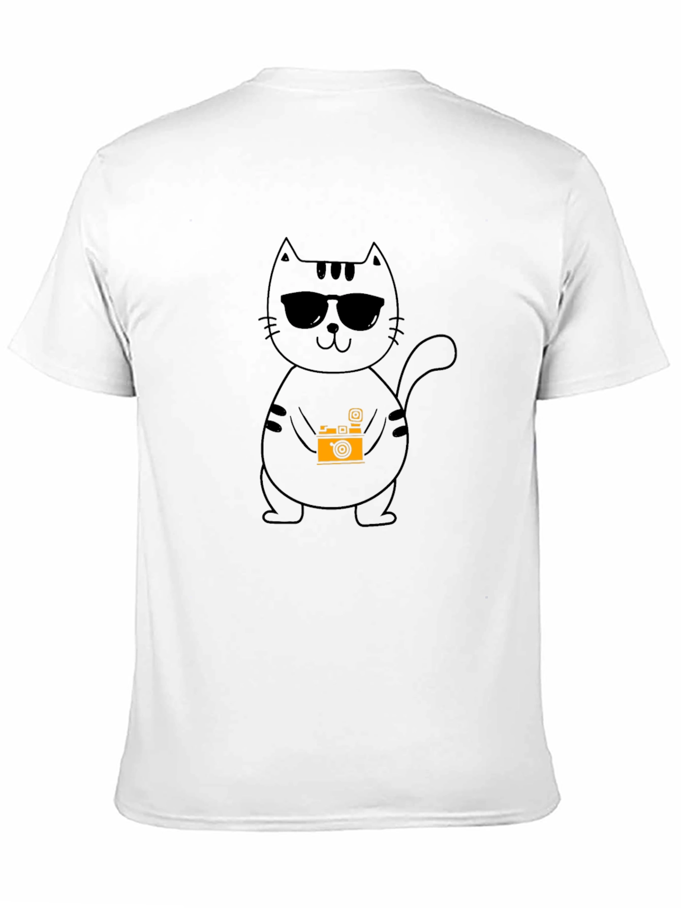 Cool Cat Photographer Black T-Shirt