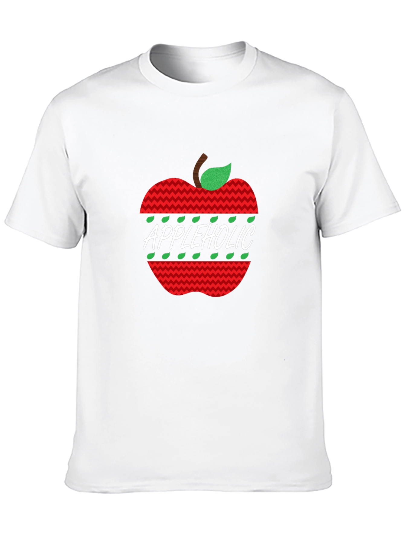 Appleholic Graphic Print Tee - Black