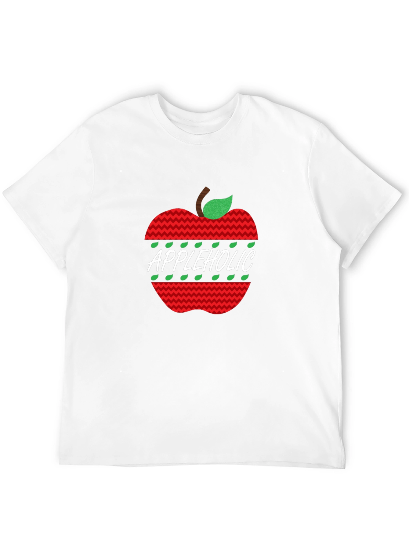 Appleholic Graphic Print Tee - Black