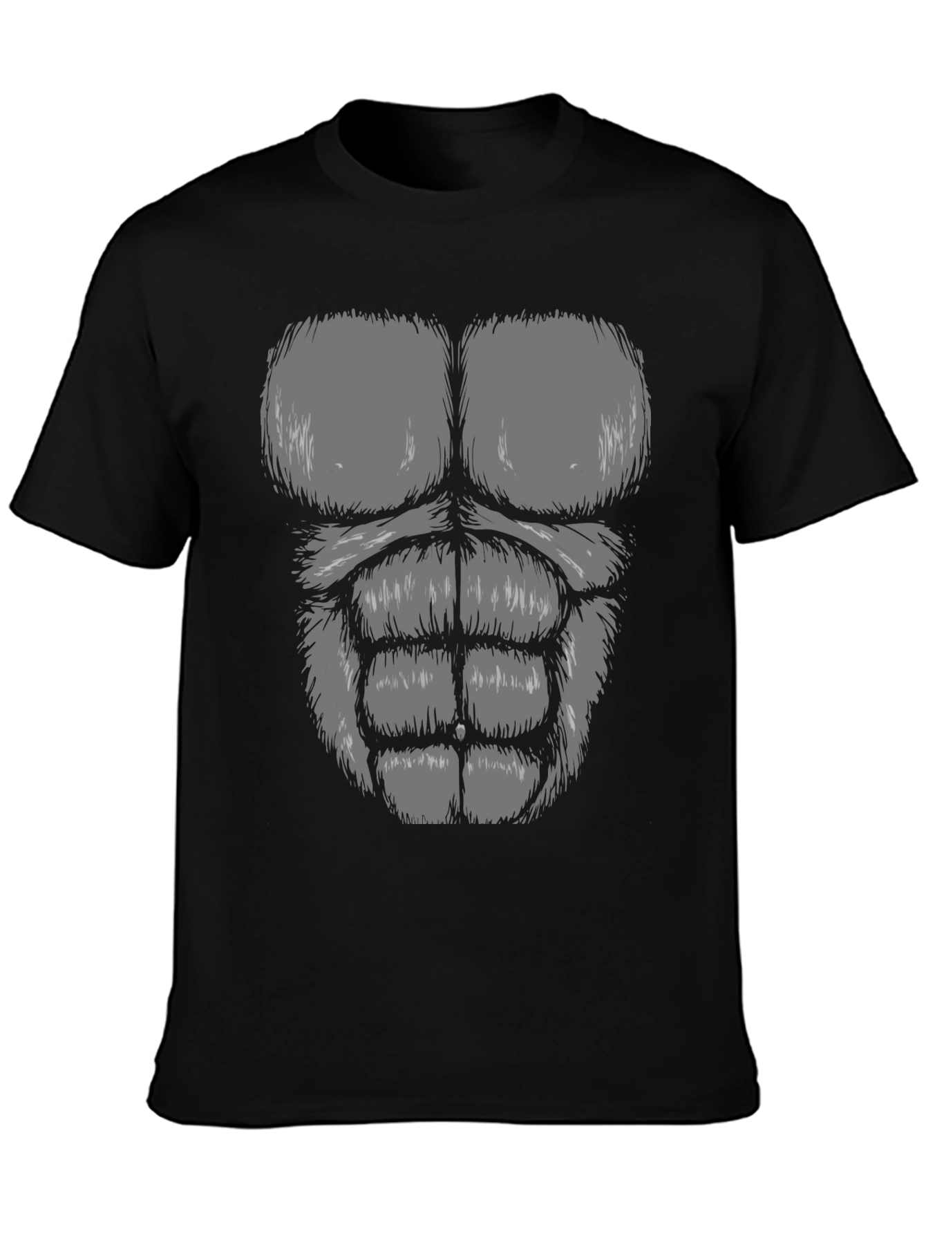 Funny Gorilla Chest T-Shirt - Prank Costume Tee