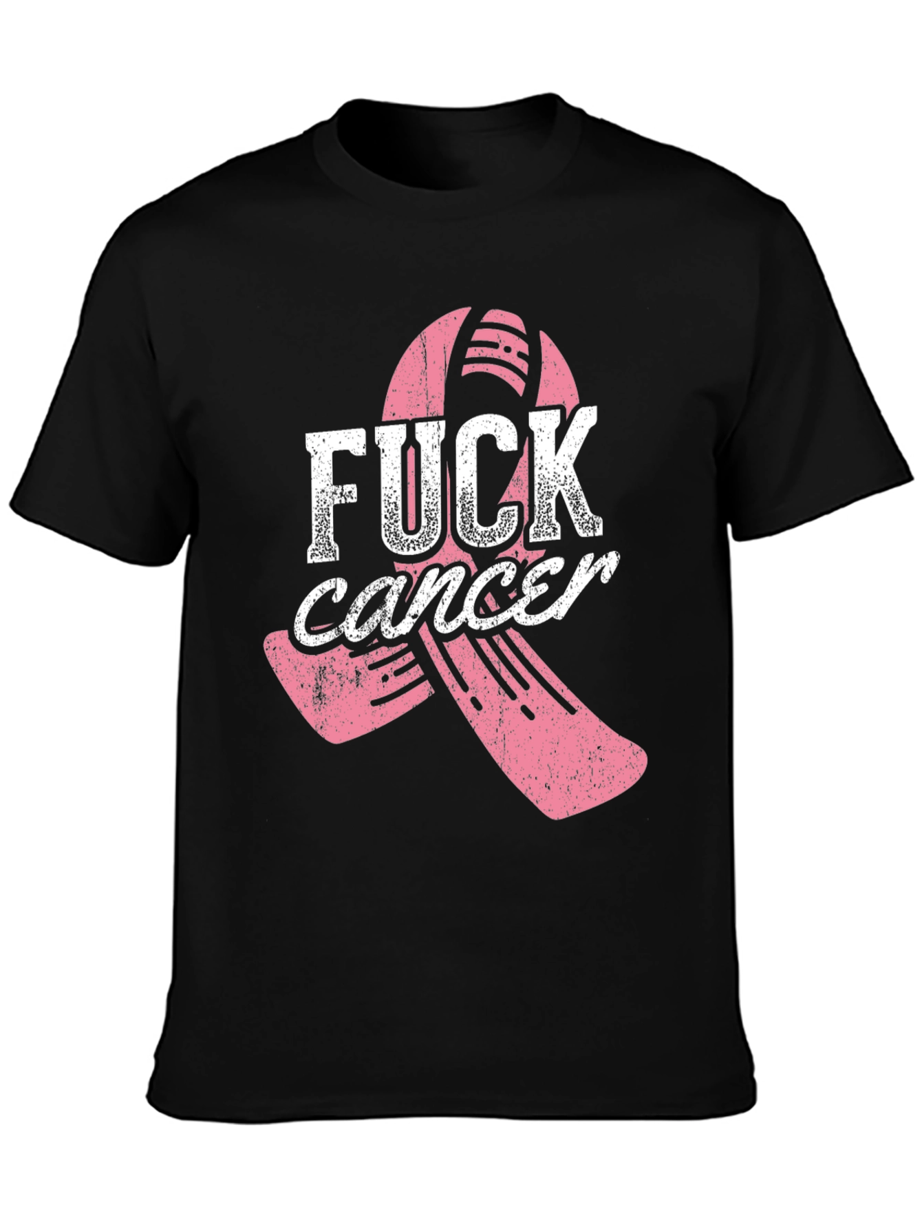 Fight Cancer T-Shirt - Pink Ribbon
