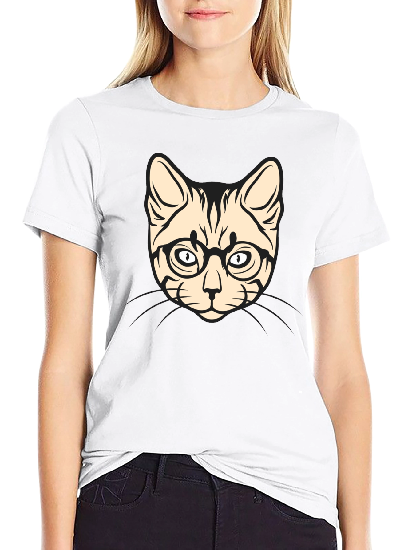Cool Cat with Glasses T-Shirt