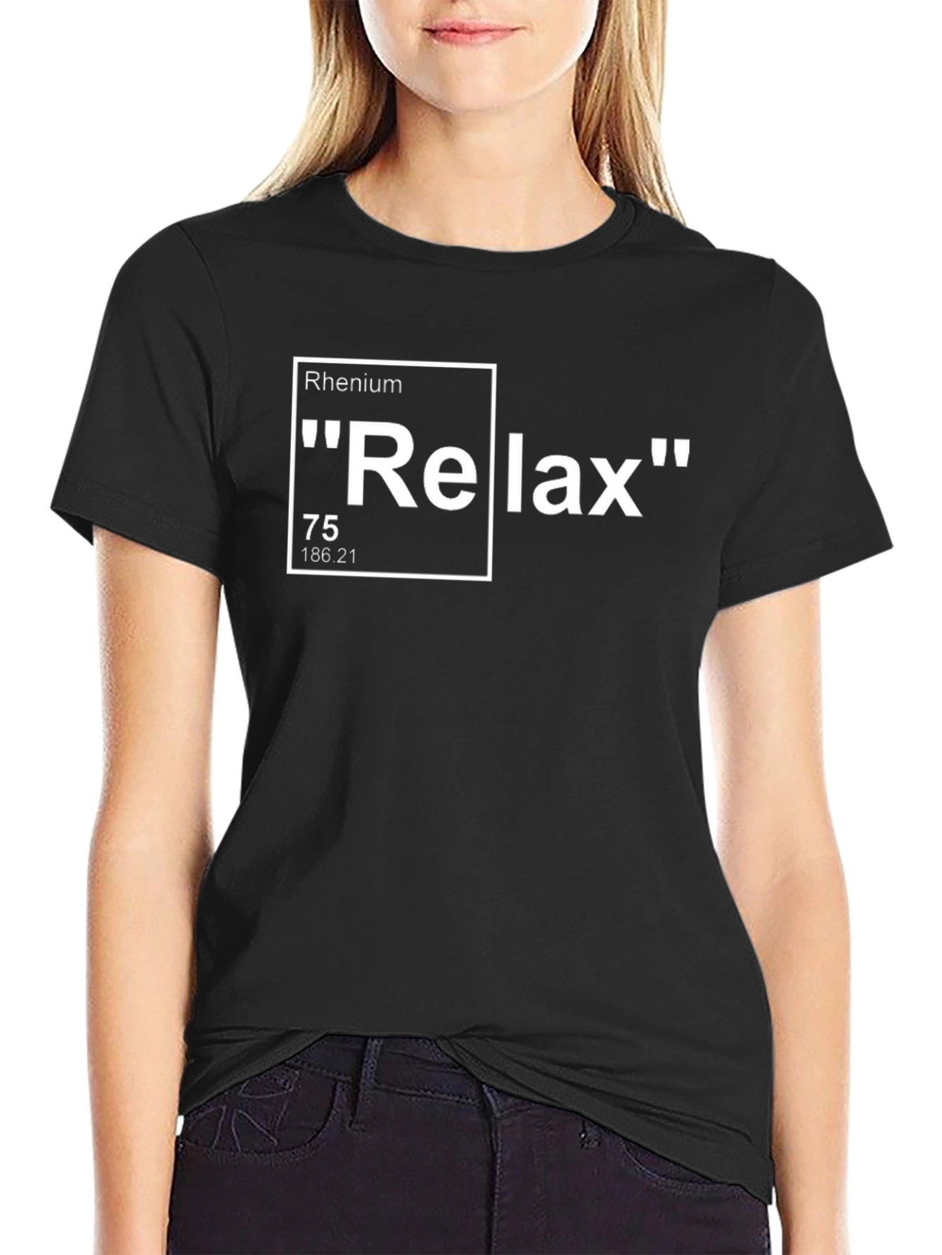Relax Rhenium Periodic Table Style T-Shirt