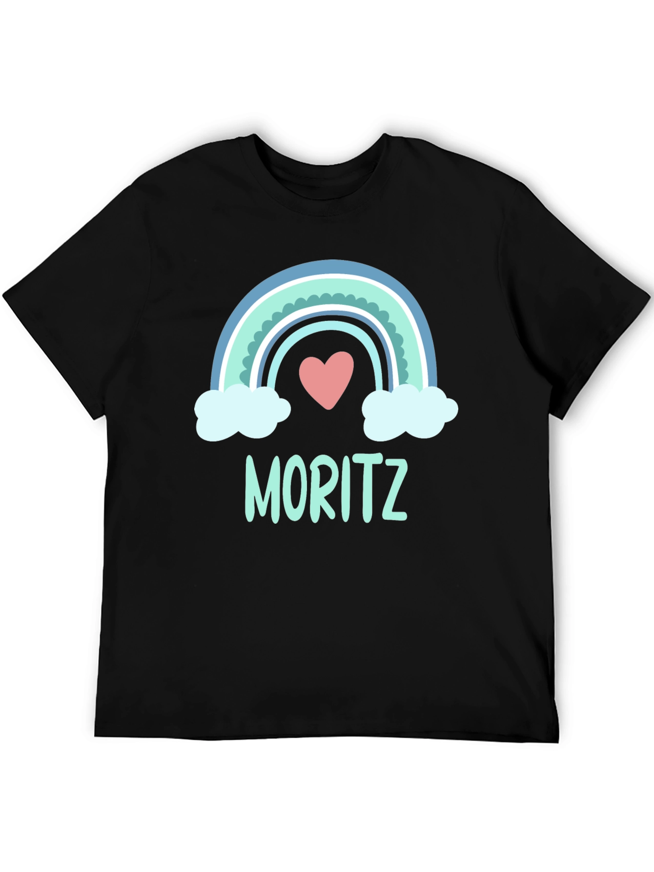 Moritz Rainbow Heart Graphic T-Shirt