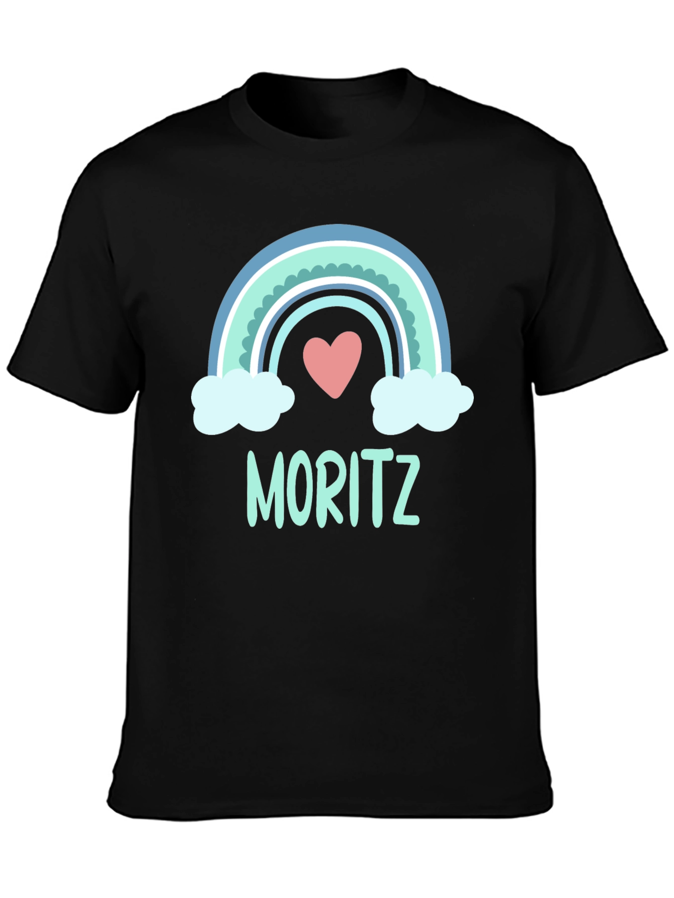 Moritz Rainbow Heart Graphic T-Shirt