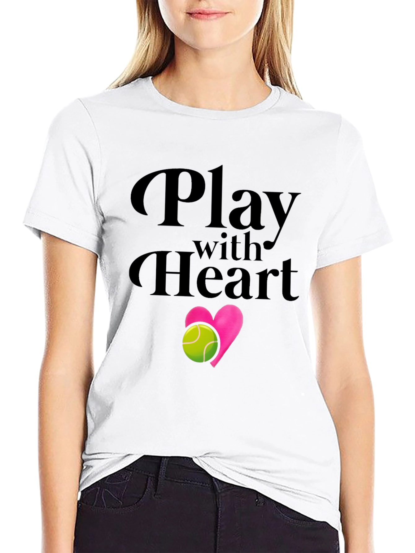 Play With Heart Tennis T-Shirt