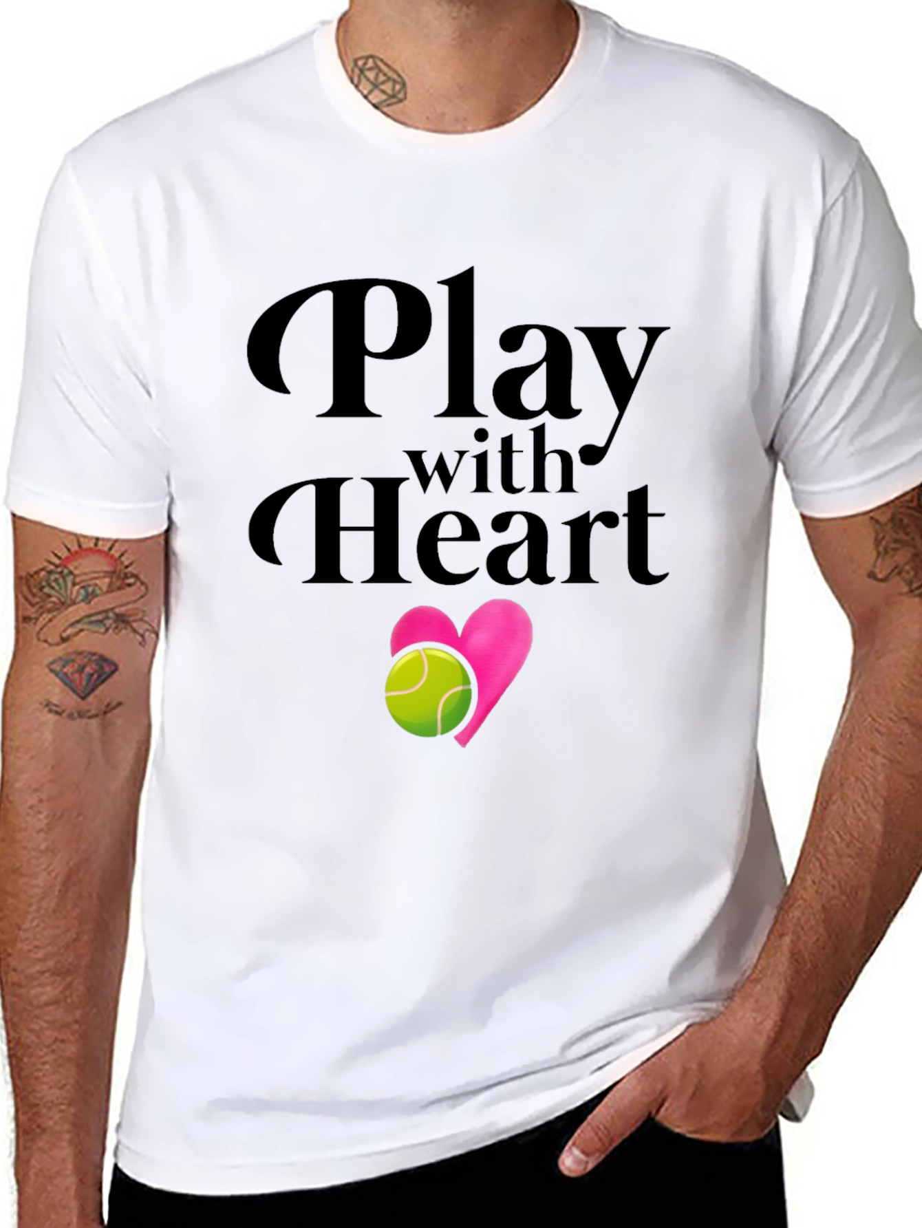 Play With Heart Tennis T-Shirt