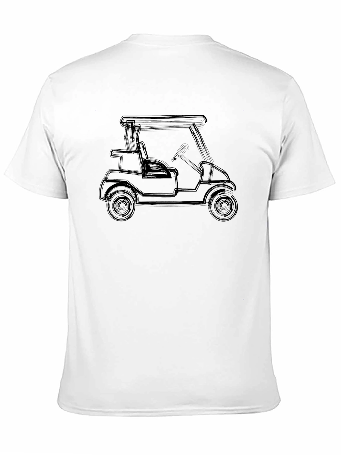 Golf Cart Graphic T-Shirt - Black