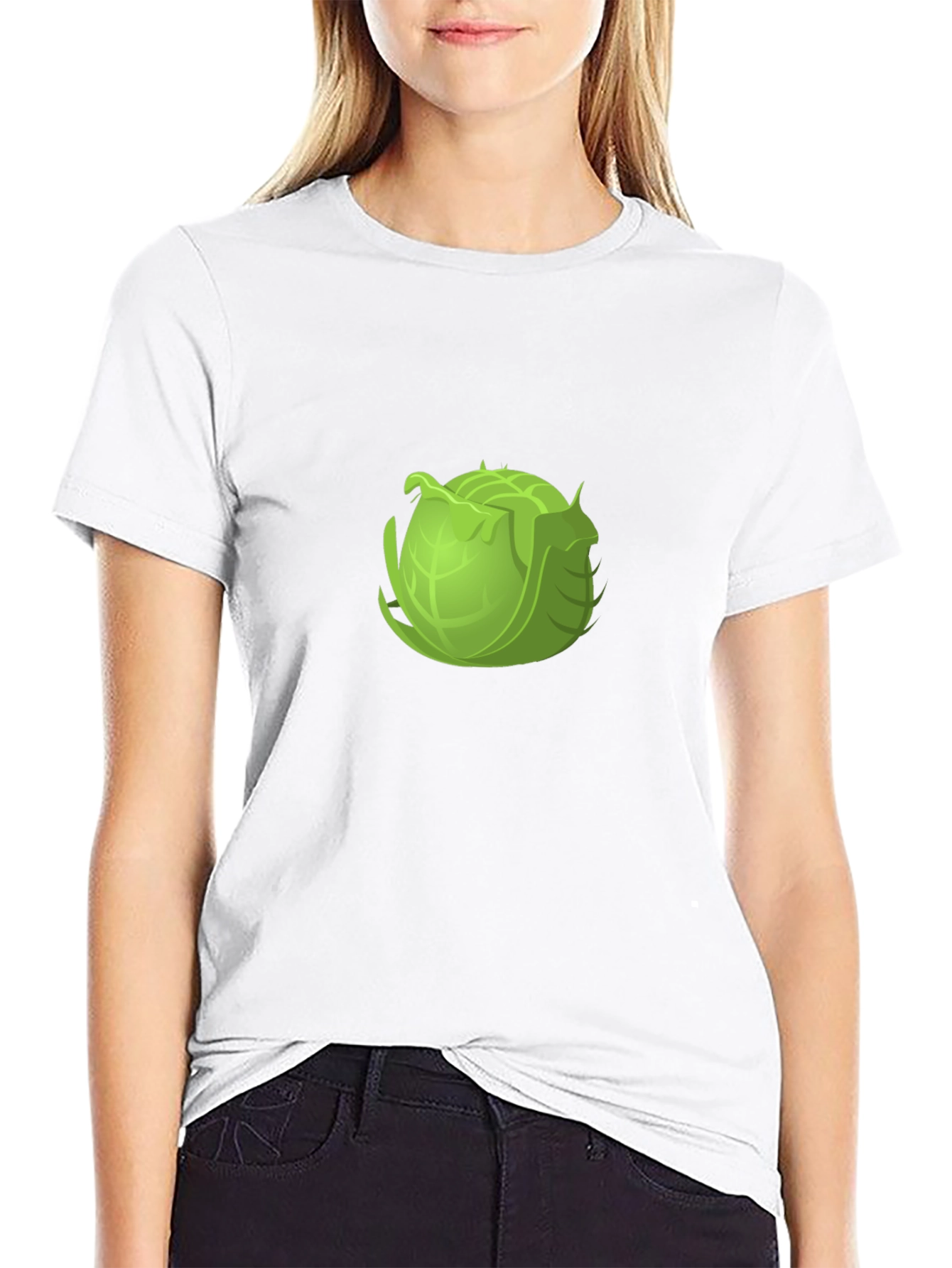 Cabbage Graphic Black Tee