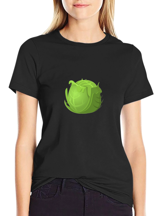 Cabbage Graphic Black Tee
