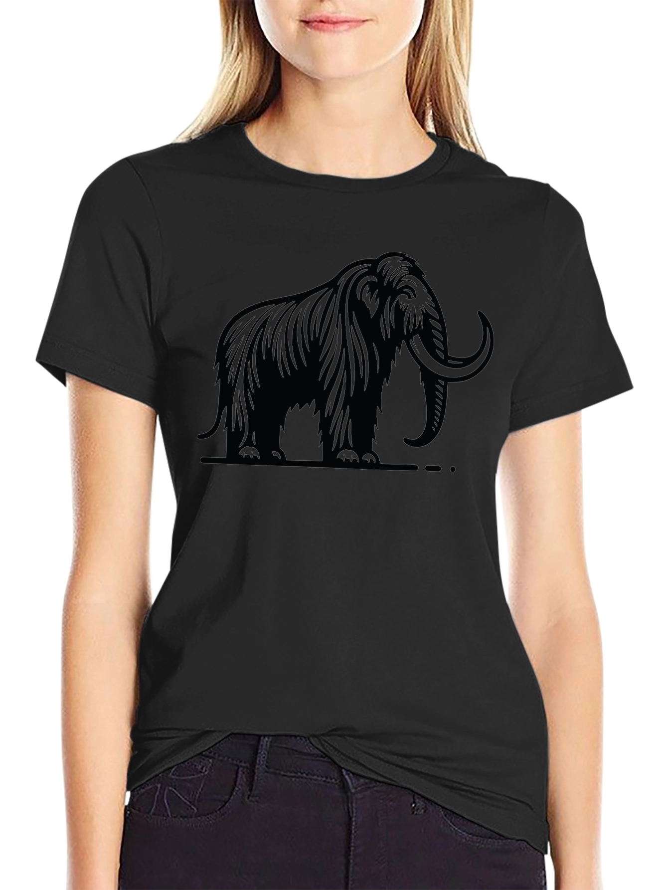 Mammoth Graphic Tee - Black Cotton T-Shirt