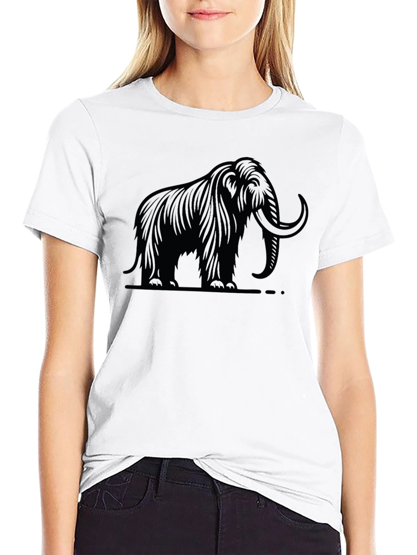 Mammoth Graphic Tee - Black Cotton T-Shirt