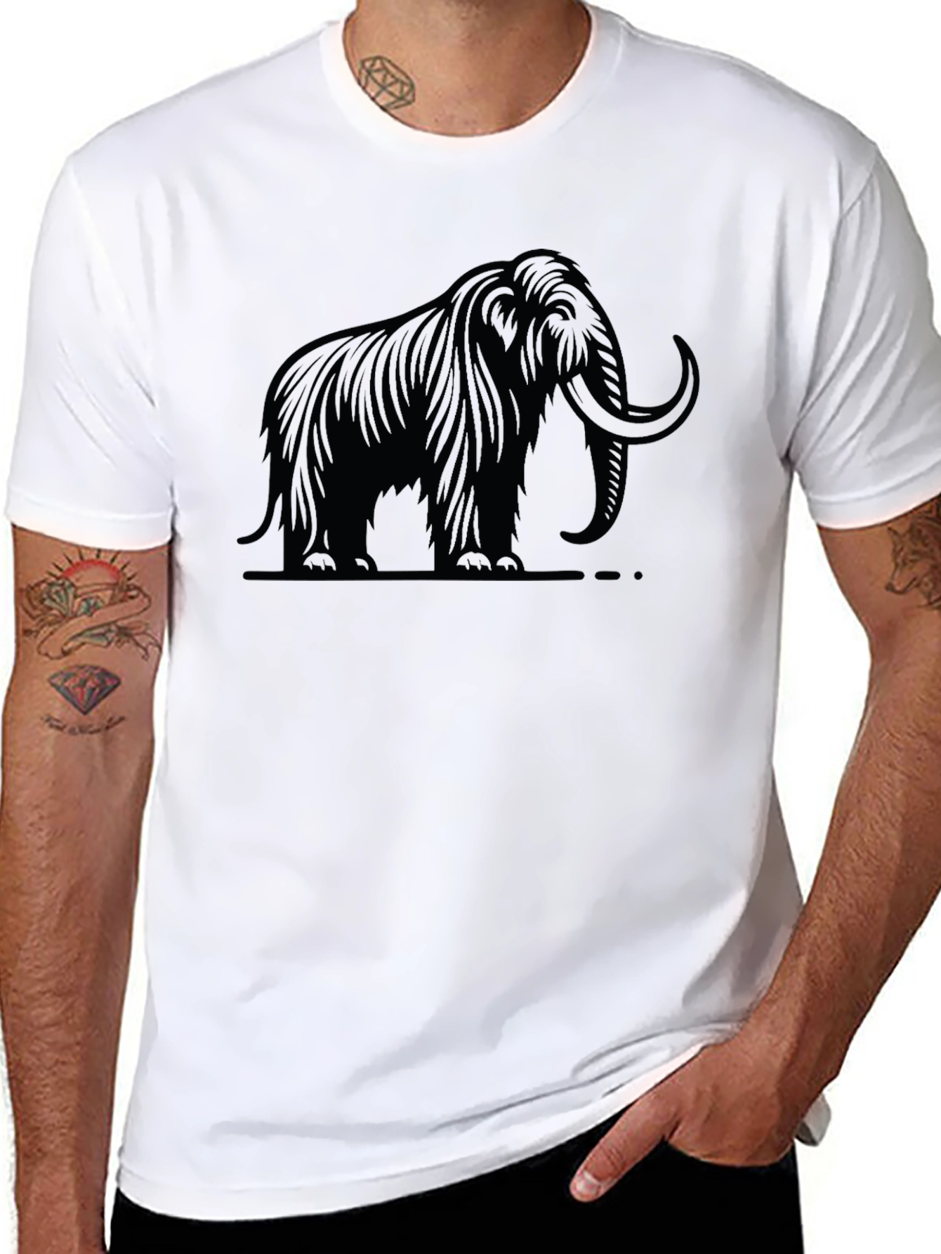 Mammoth Graphic Tee - Black Cotton T-Shirt