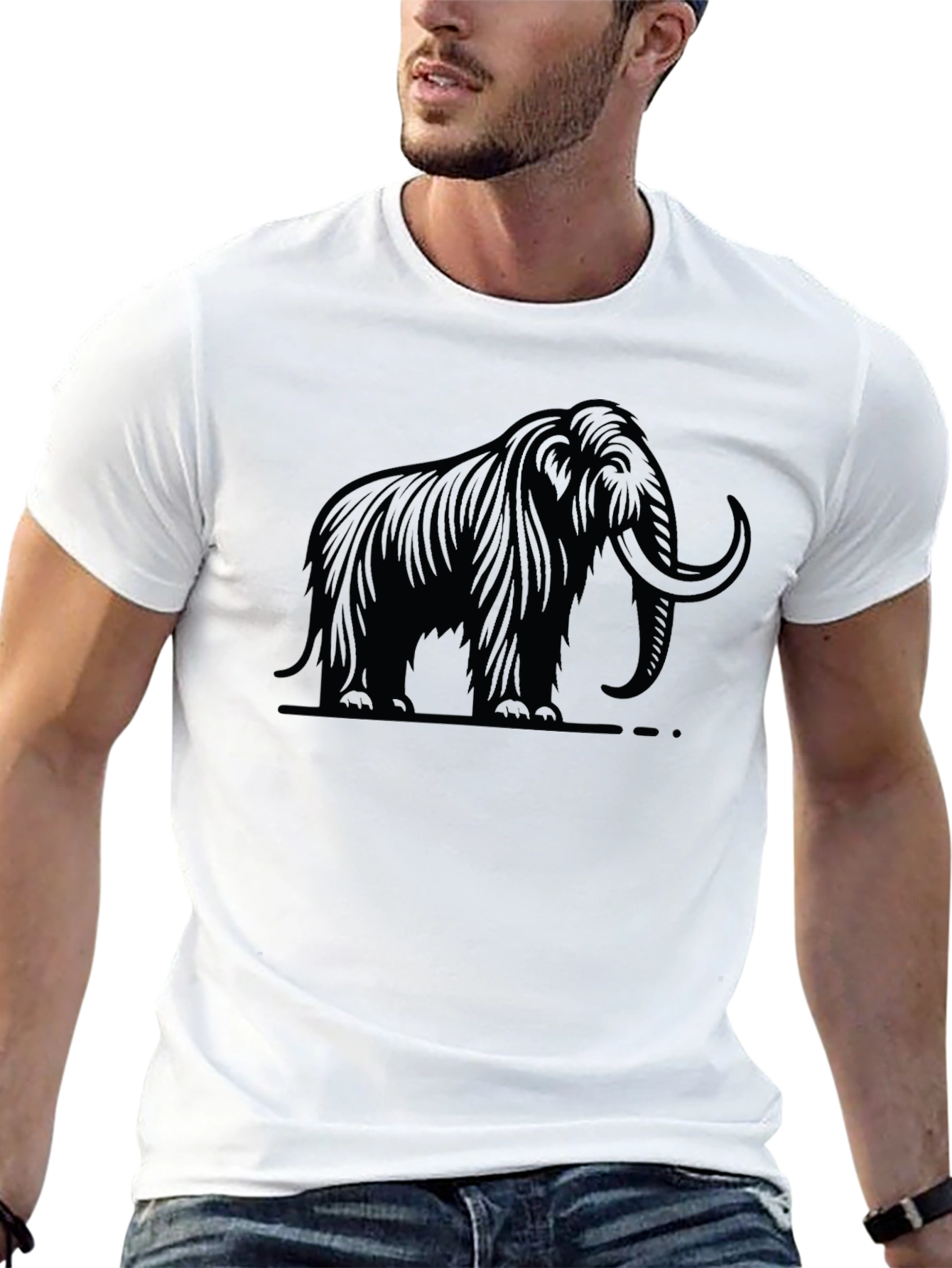 Mammoth Graphic Tee - Black Cotton T-Shirt