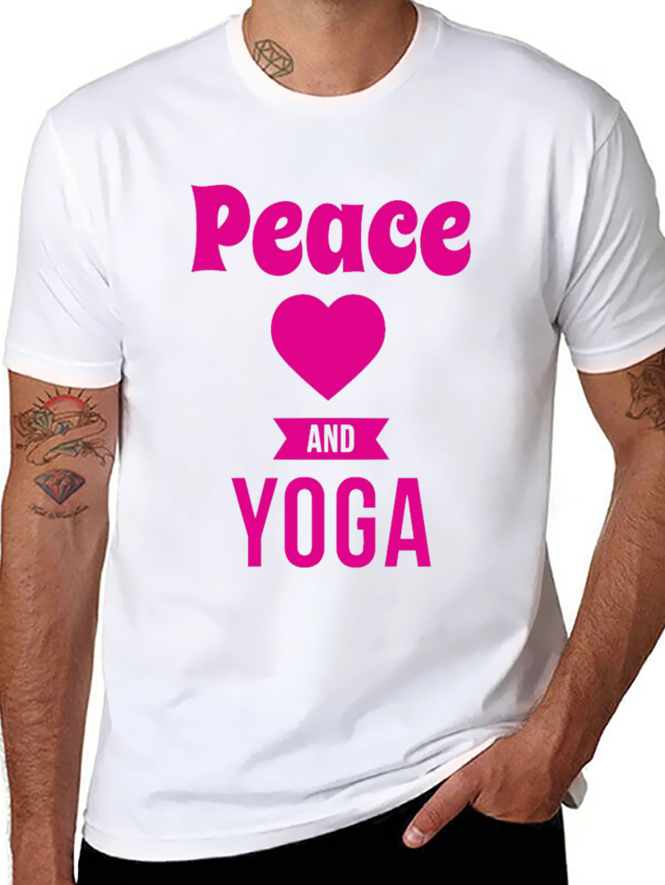 Peace Heart Yoga Graphic Tee