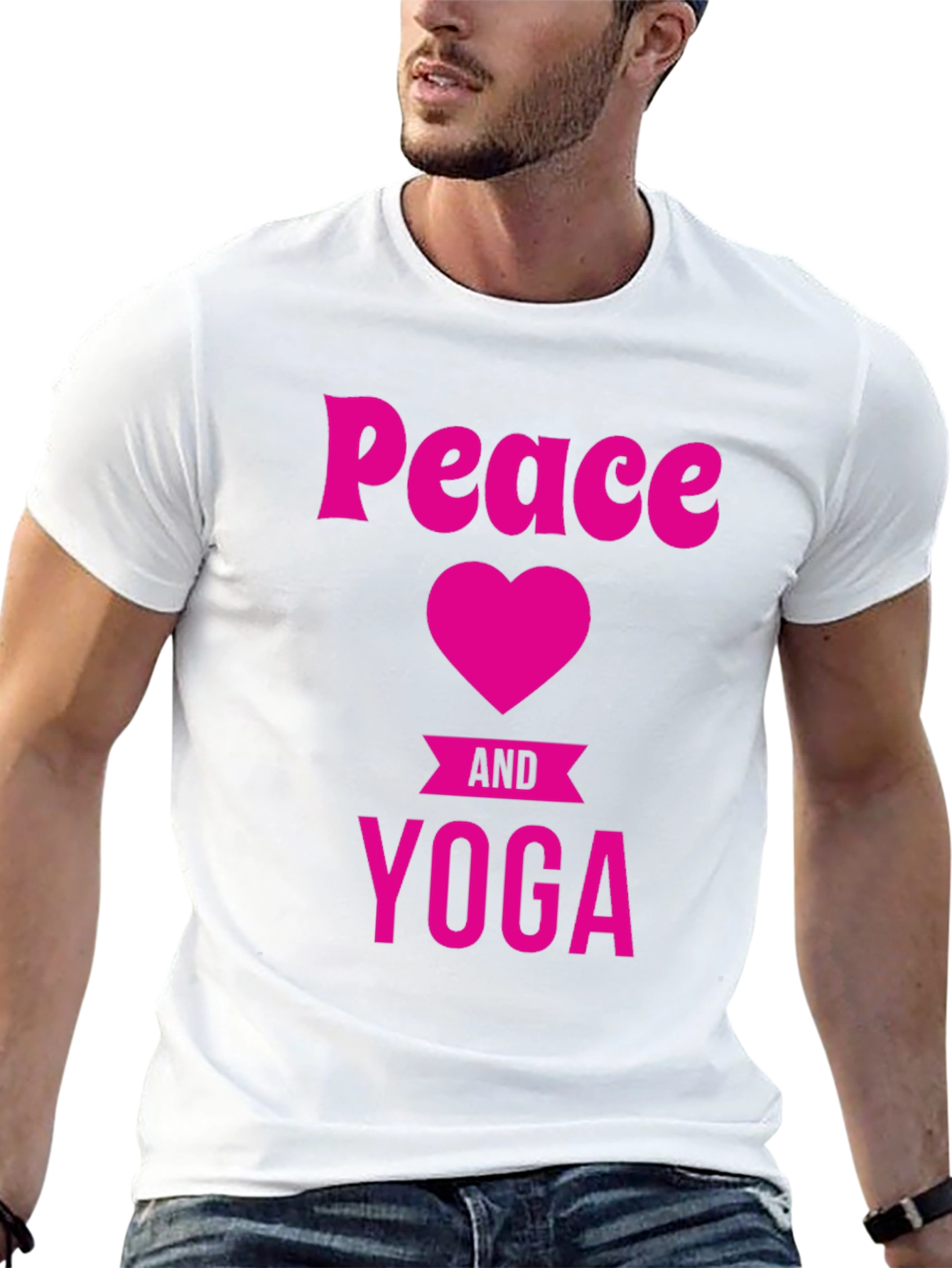 Peace Heart Yoga Graphic Tee