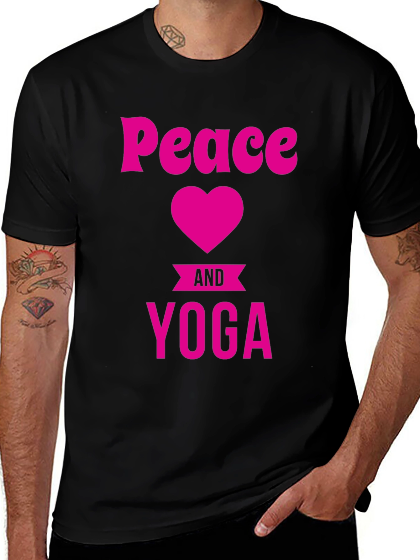 Peace Heart Yoga Graphic Tee