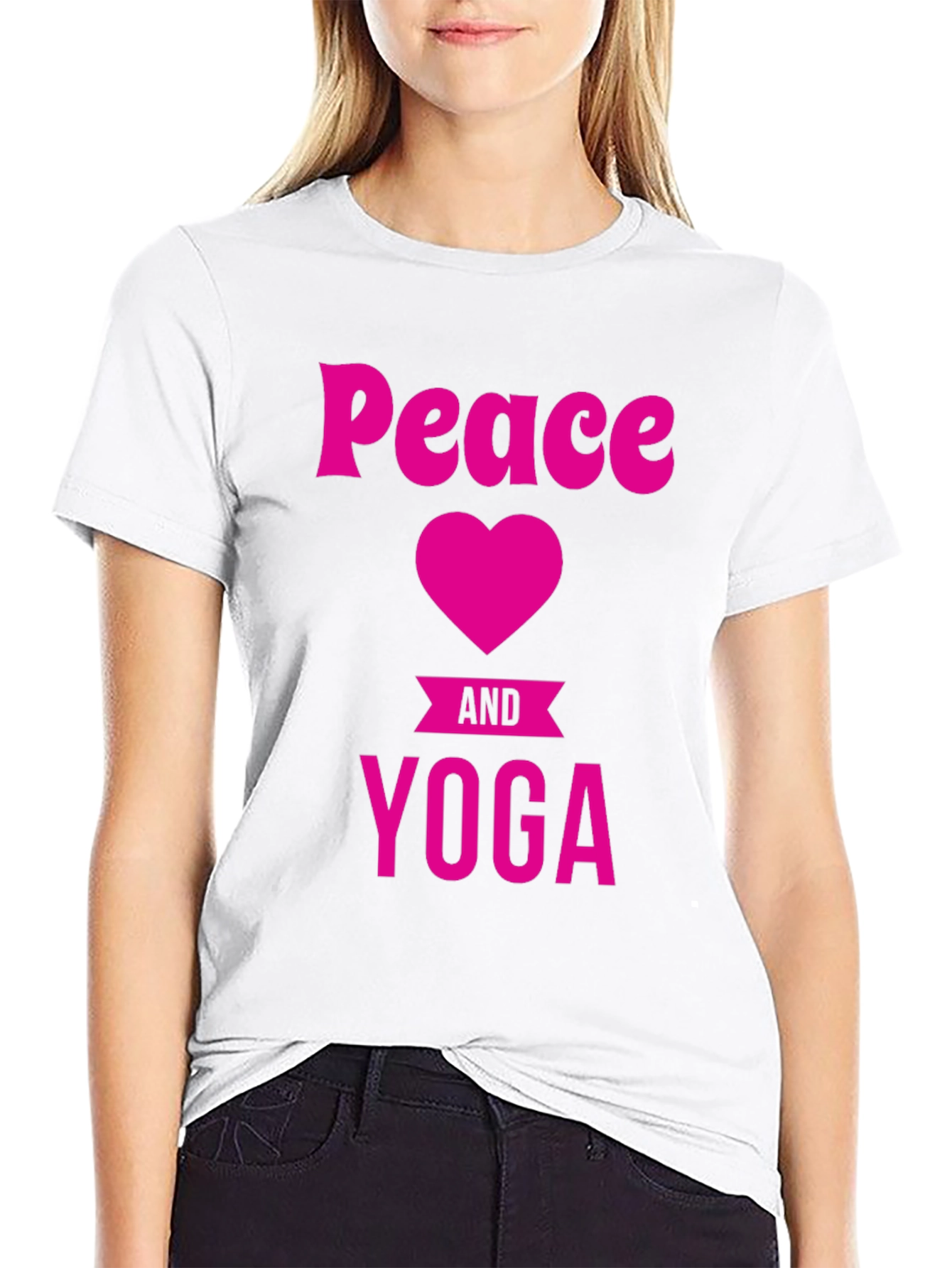Peace Heart Yoga Graphic Tee