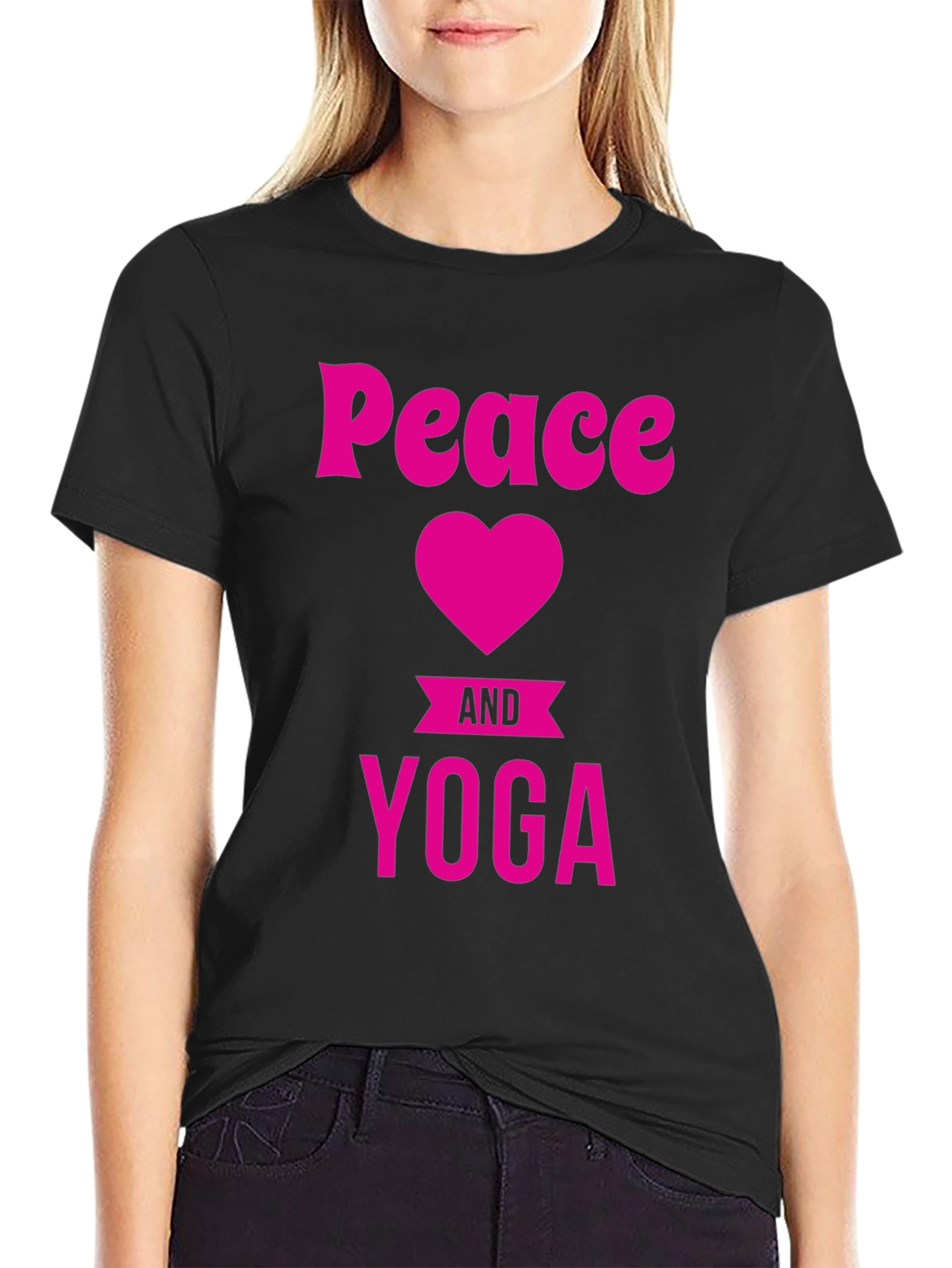 Peace Heart Yoga Graphic Tee