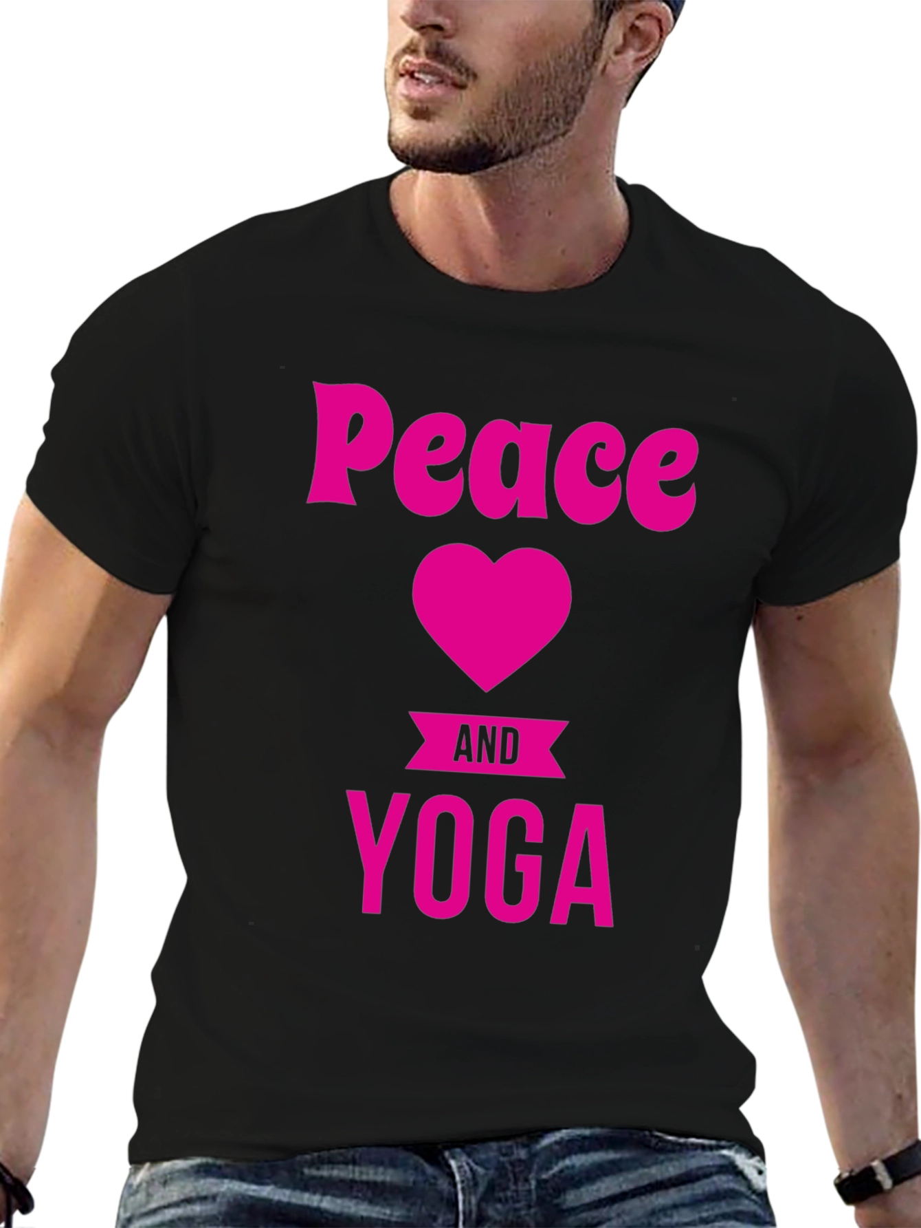 Peace Heart Yoga Graphic Tee