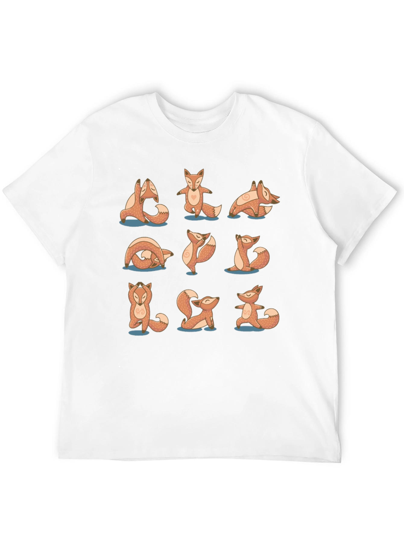 Yoga Fox Black Graphic Tee
