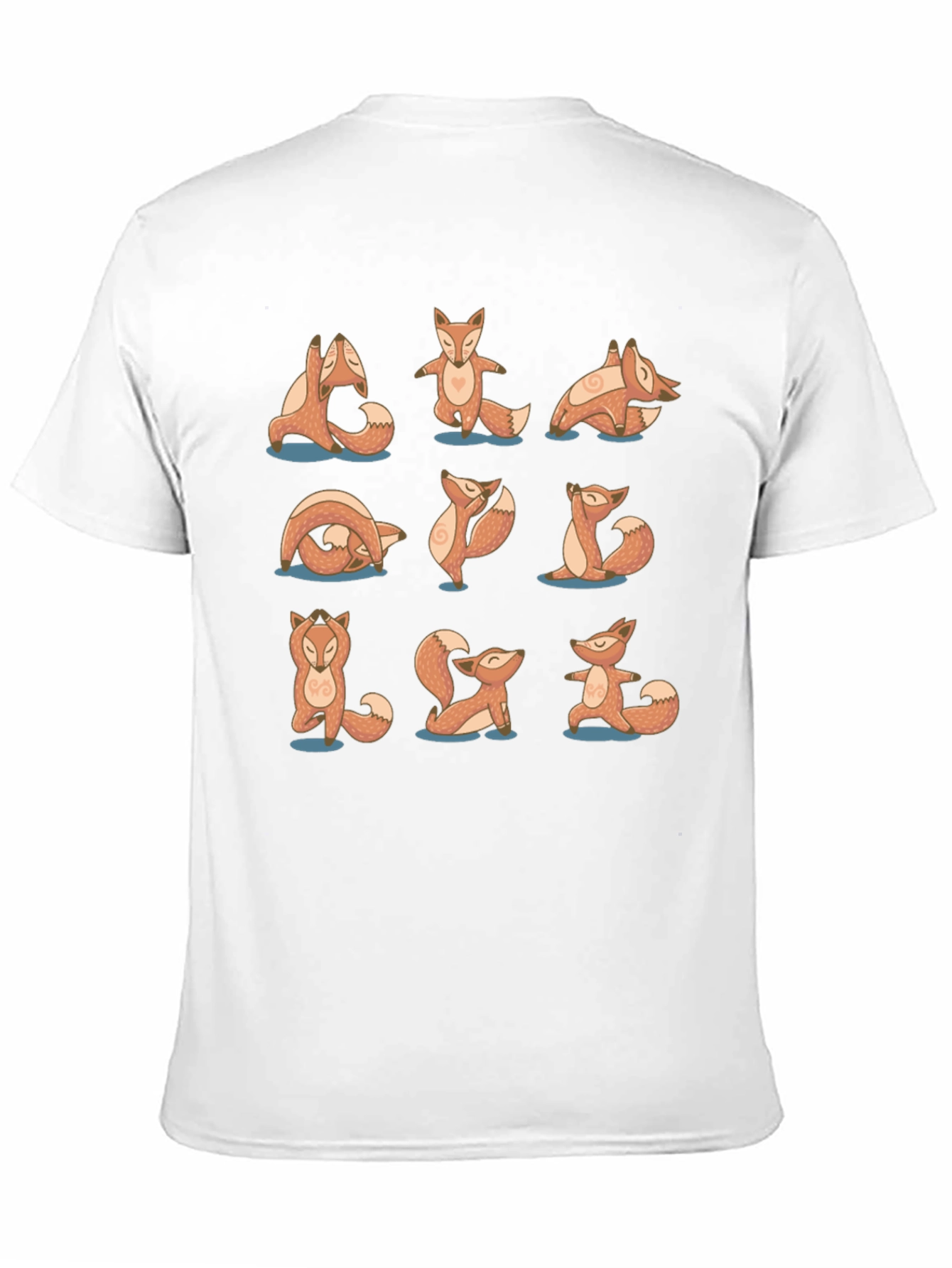 Yoga Fox Black Graphic Tee
