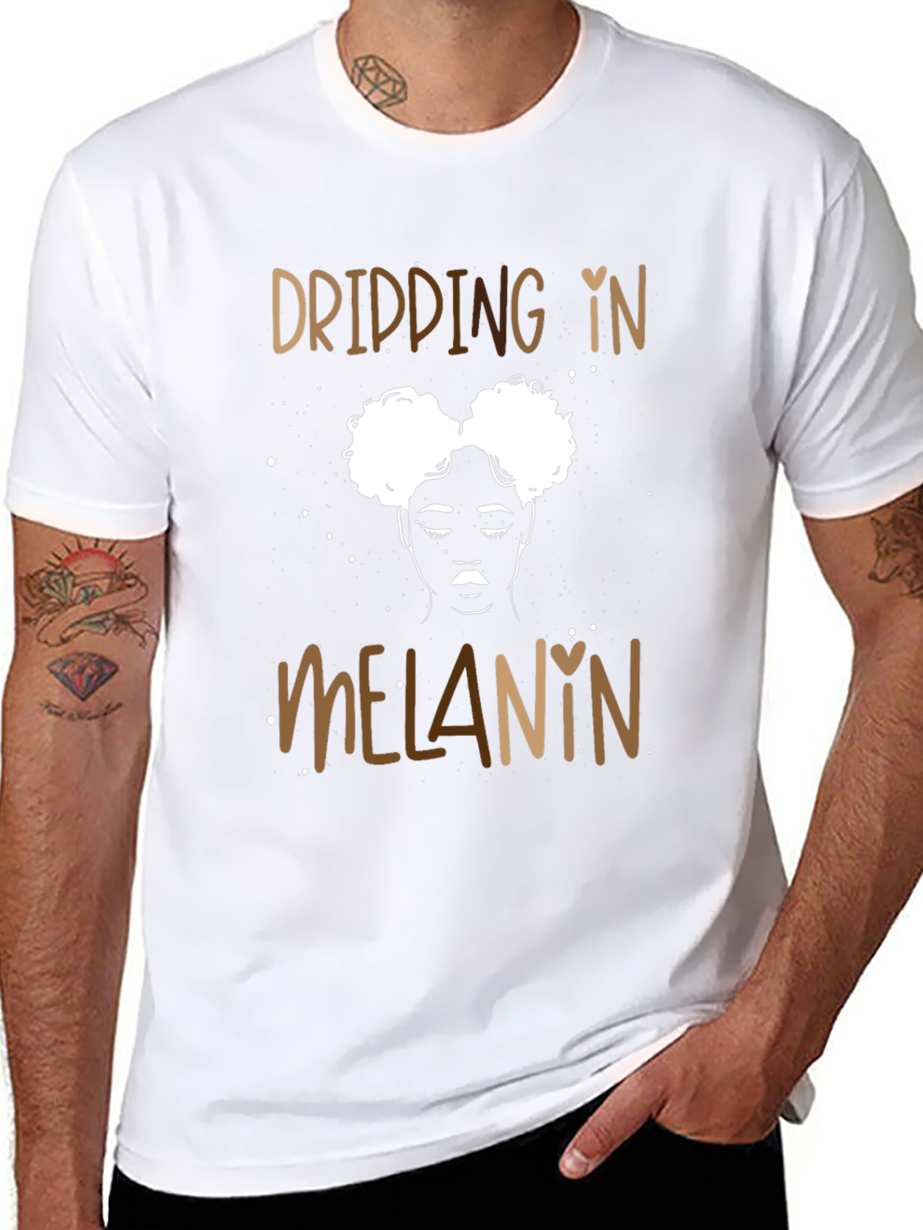 Dripping in Melanin Graphic Tee