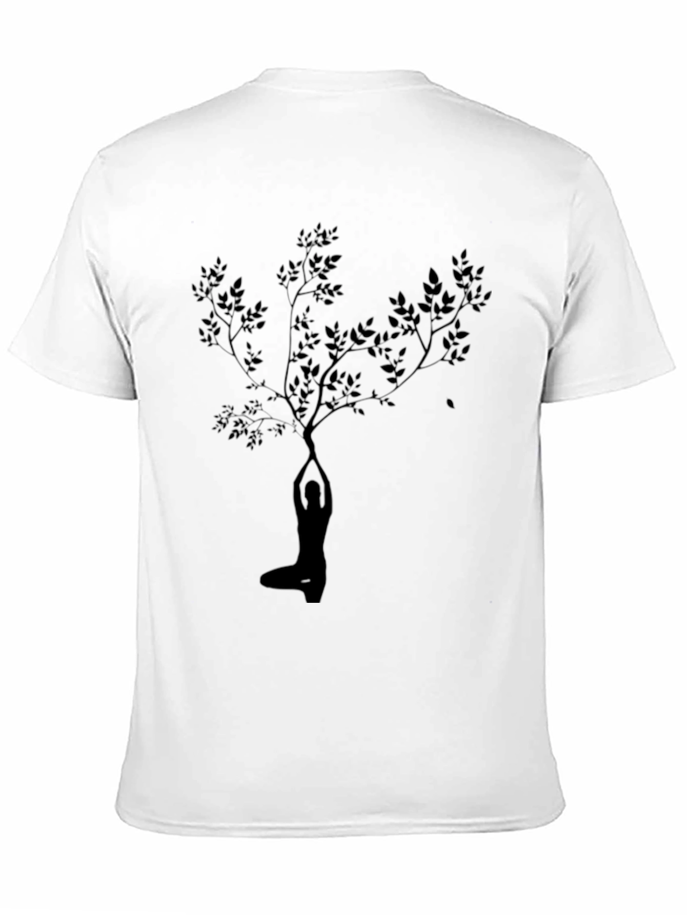 Yoga Tree Graphic Black T-Shirt