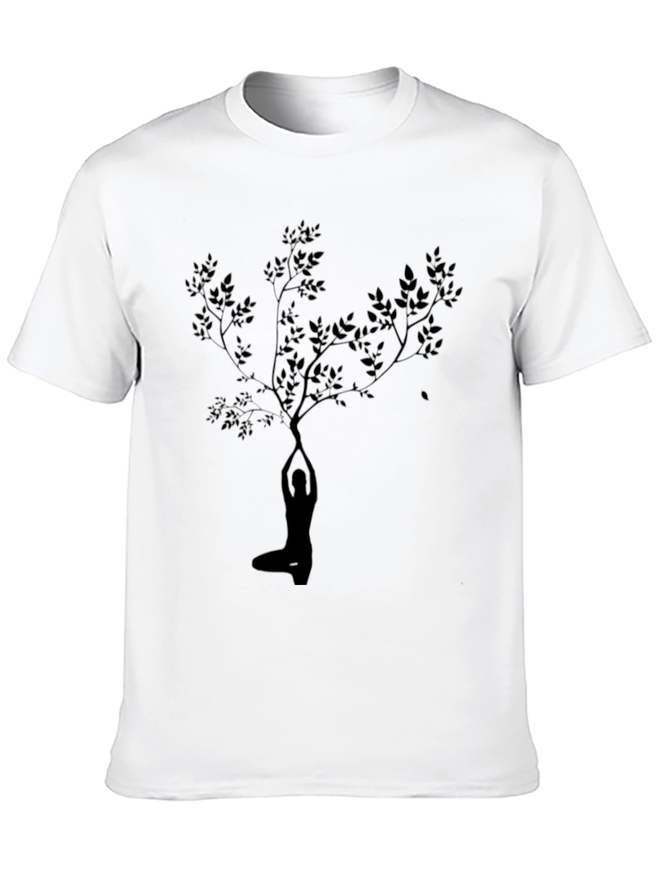 Yoga Tree Graphic Black T-Shirt