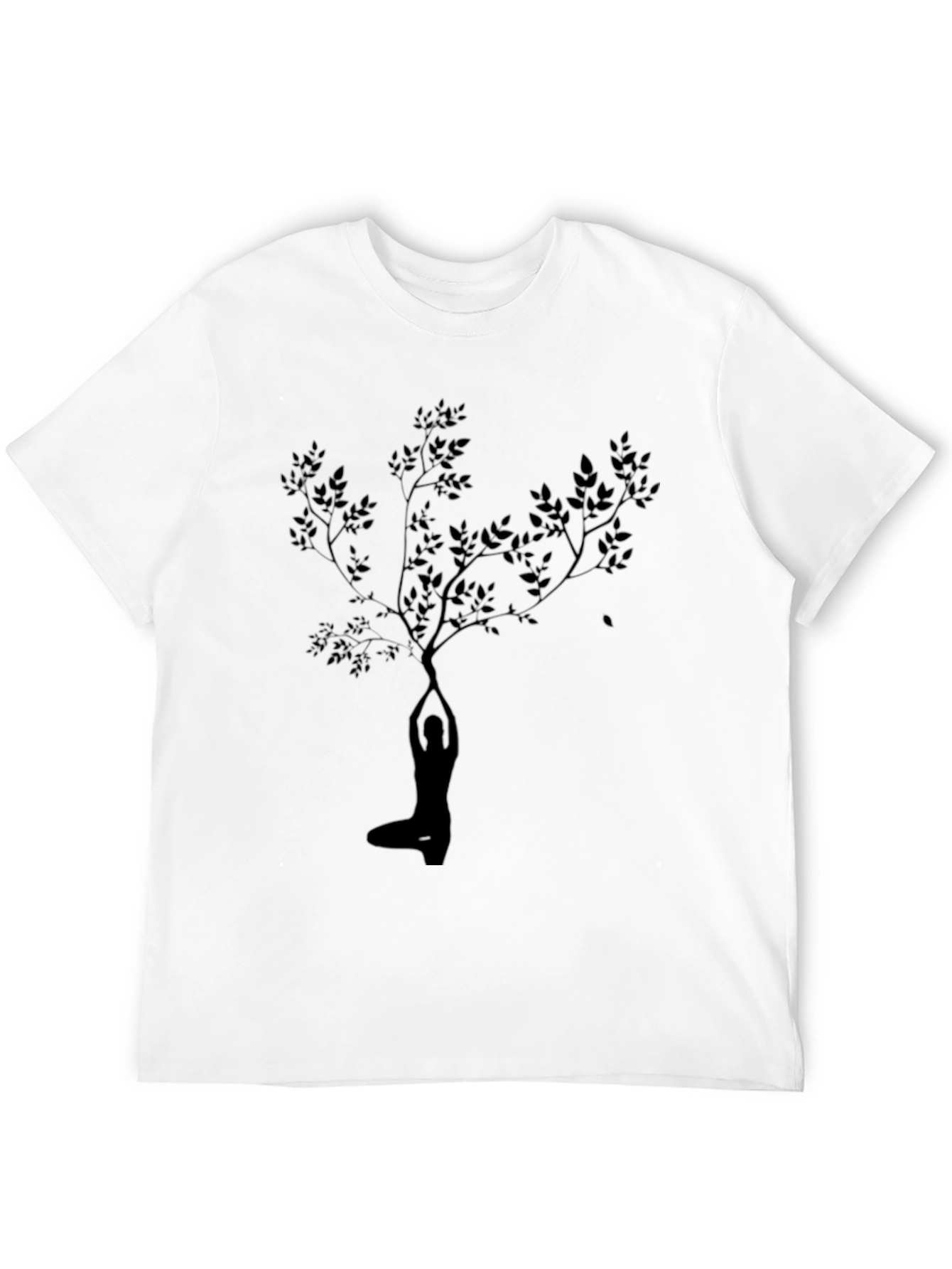 Yoga Tree Graphic Black T-Shirt