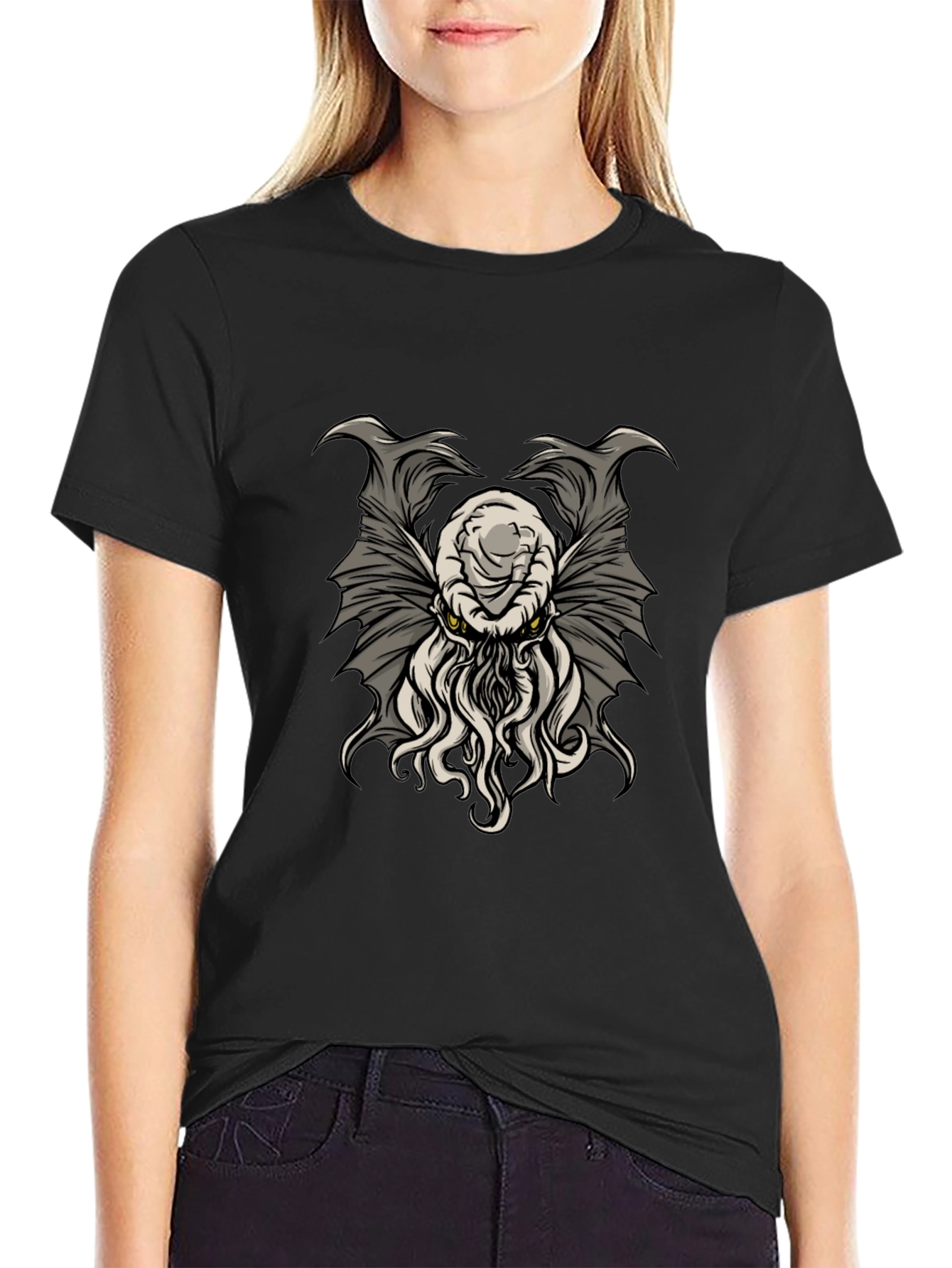Cthulhu Graphic T-Shirt - Mens Black Tee