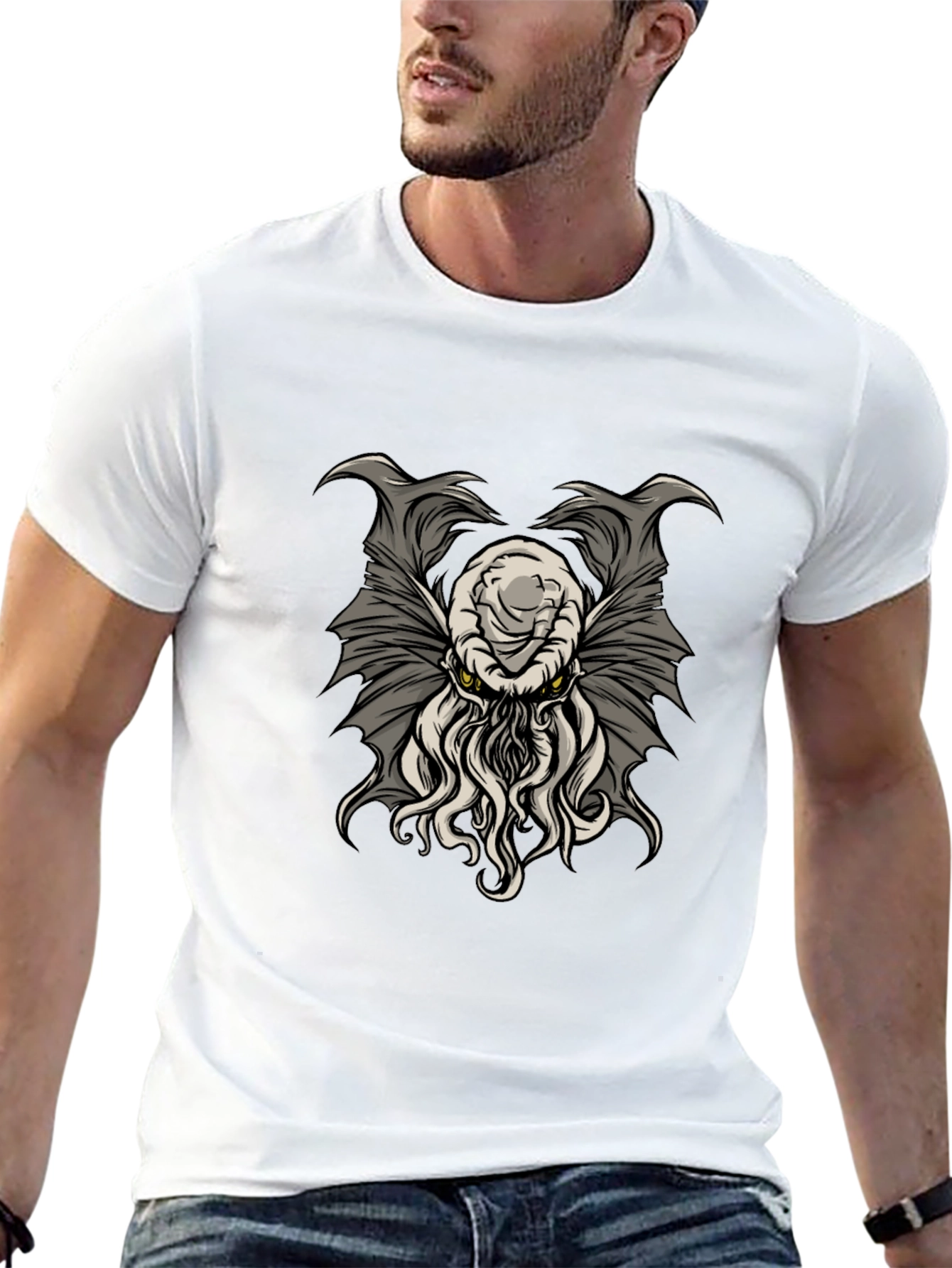 Cthulhu Graphic T-Shirt - Mens Black Tee