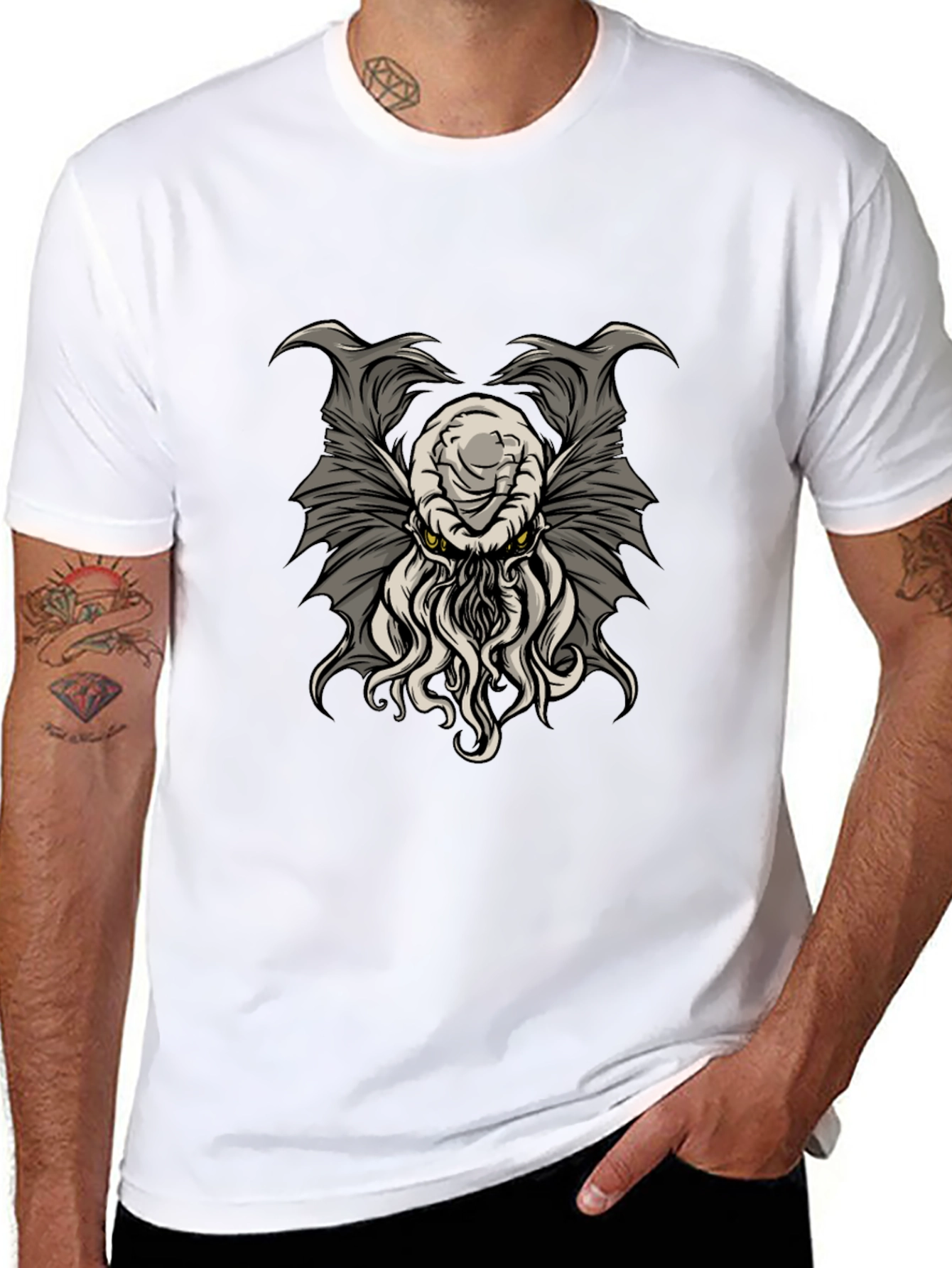 Cthulhu Graphic T-Shirt - Mens Black Tee