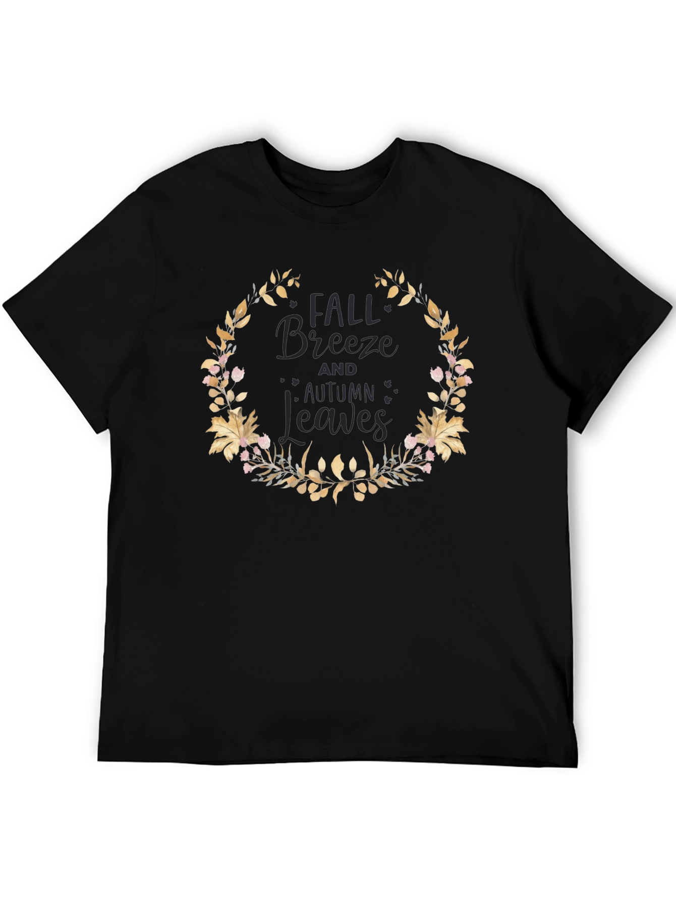 Fall Breeze Autumn Leaves Graphic Tee