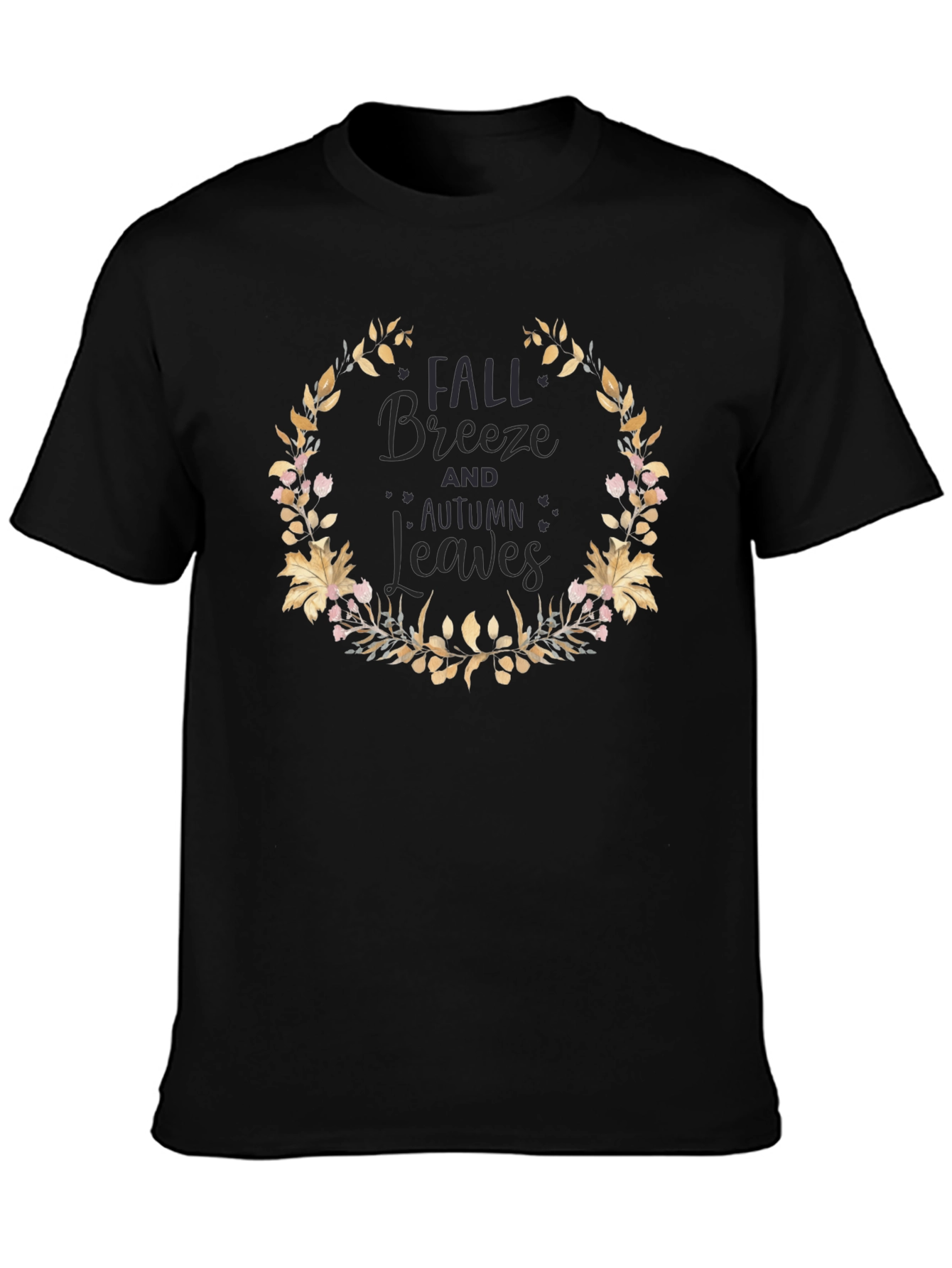 Fall Breeze Autumn Leaves Graphic Tee