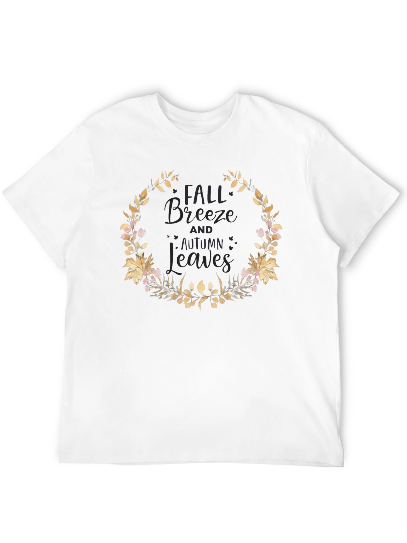 Fall Breeze Autumn Leaves Graphic Tee