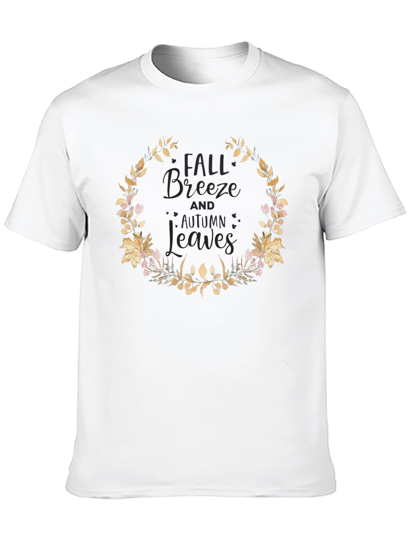 Fall Breeze Autumn Leaves Graphic Tee